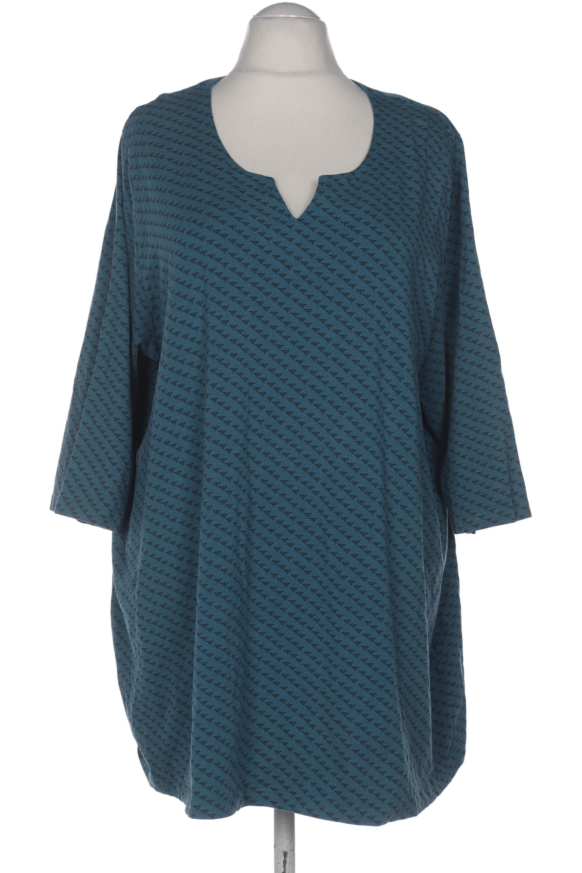

Ulla Popken Damen Langarmshirt, blau