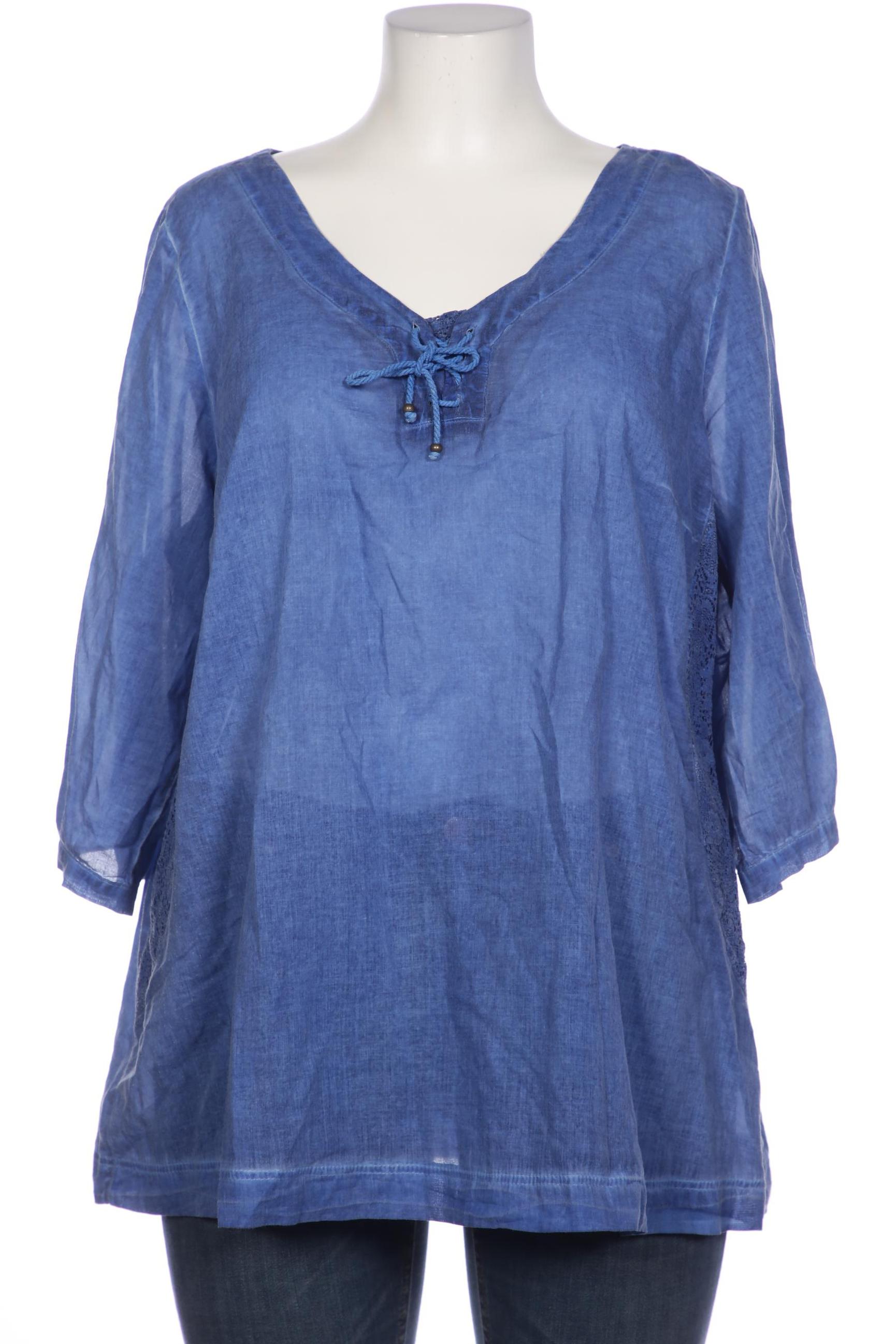 

Ulla Popken Damen Bluse, blau, Gr. 46