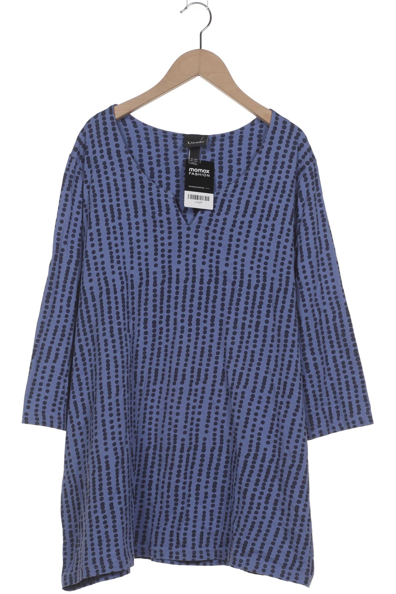 

Ulla Popken Damen Langarmshirt, blau, Gr. 50