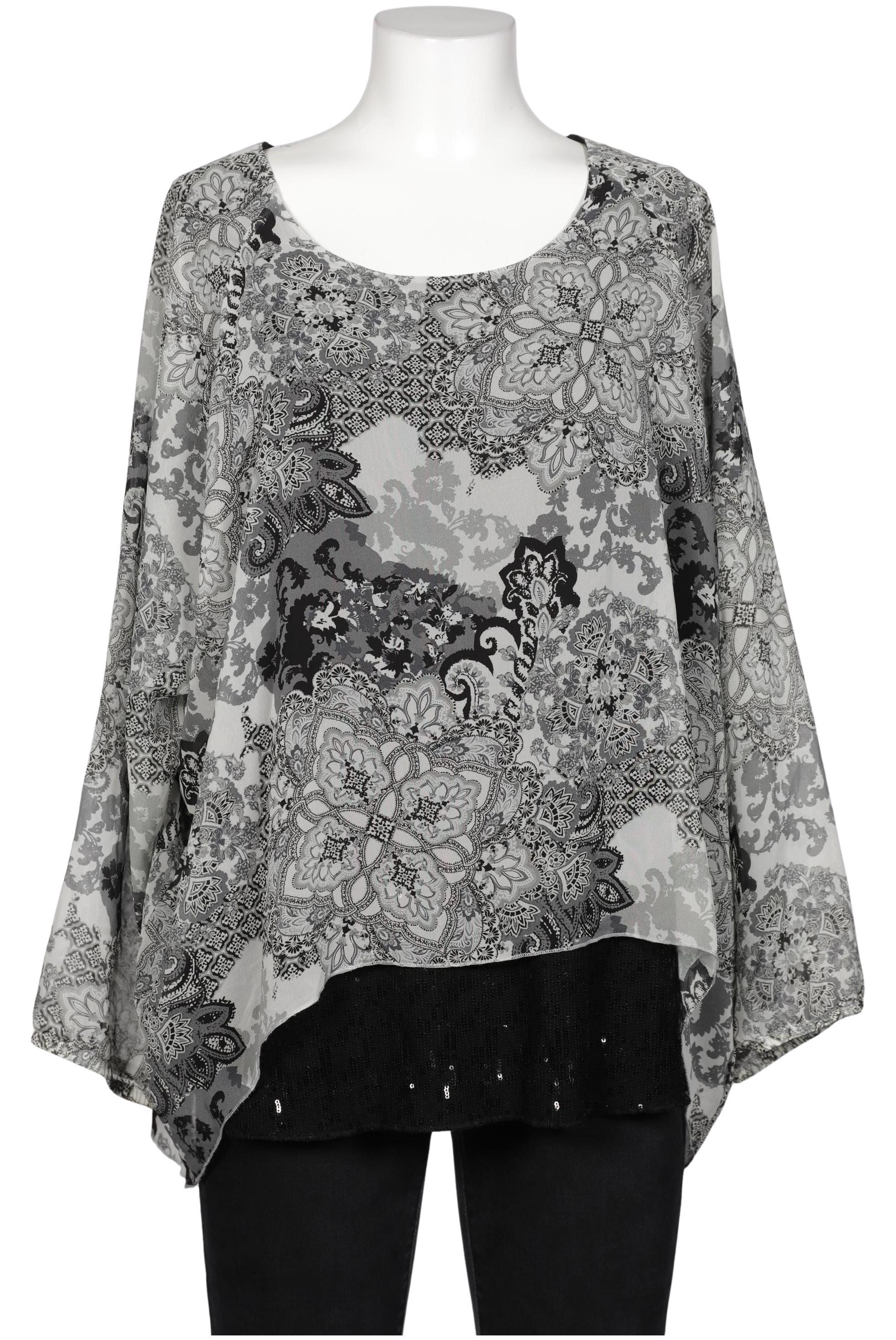 

Ulla Popken Damen Bluse, grau, Gr. 46