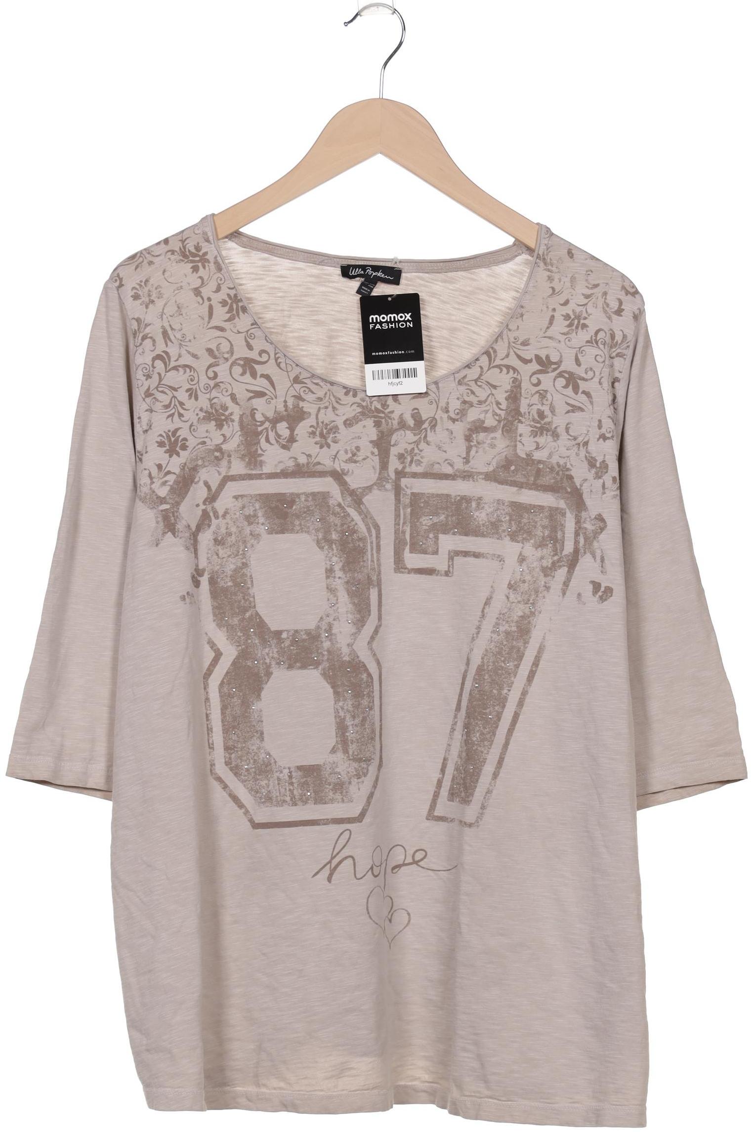 

Ulla Popken Damen Langarmshirt, beige, Gr. 50