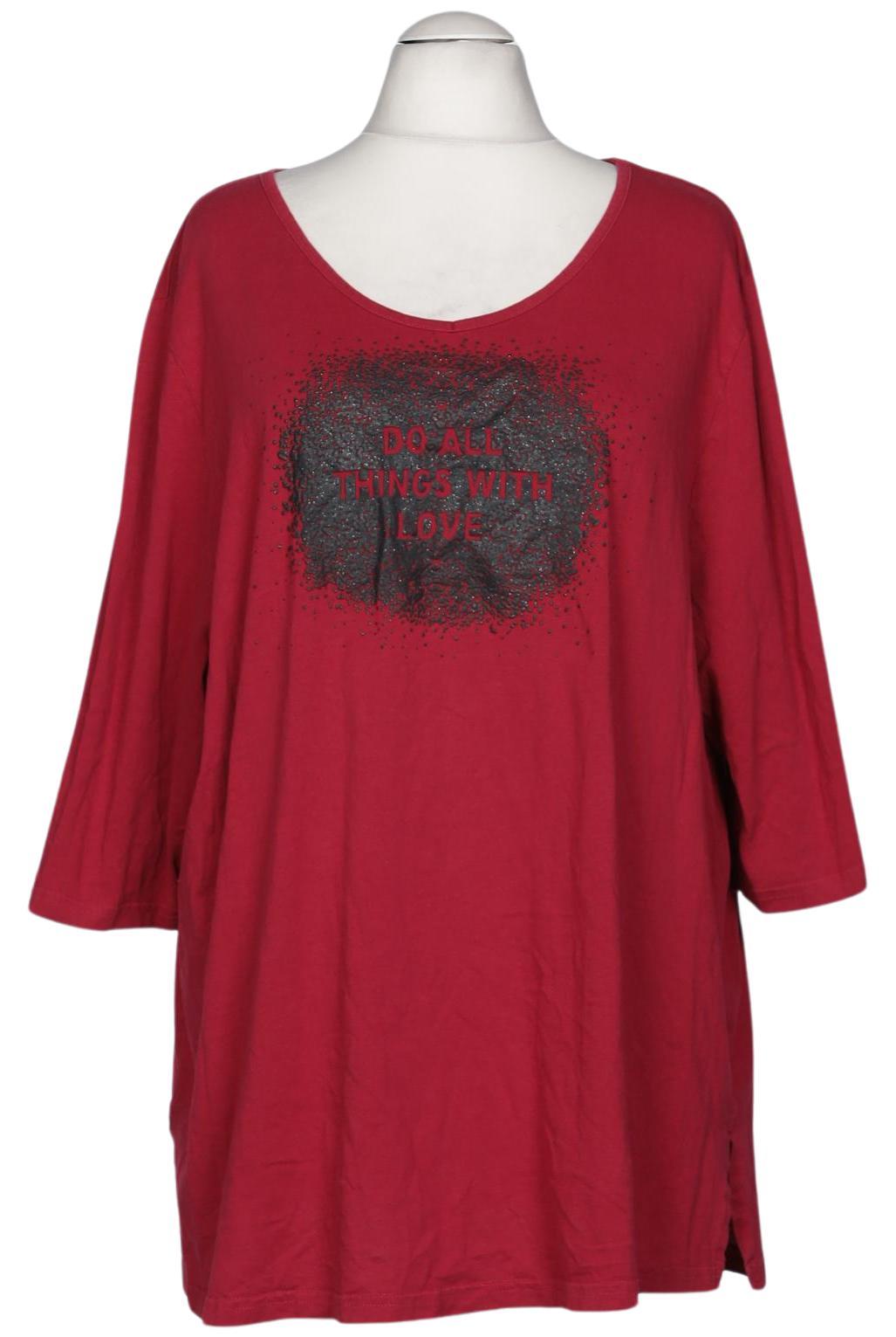 

Ulla Popken Damen Langarmshirt, rot, Gr. 54