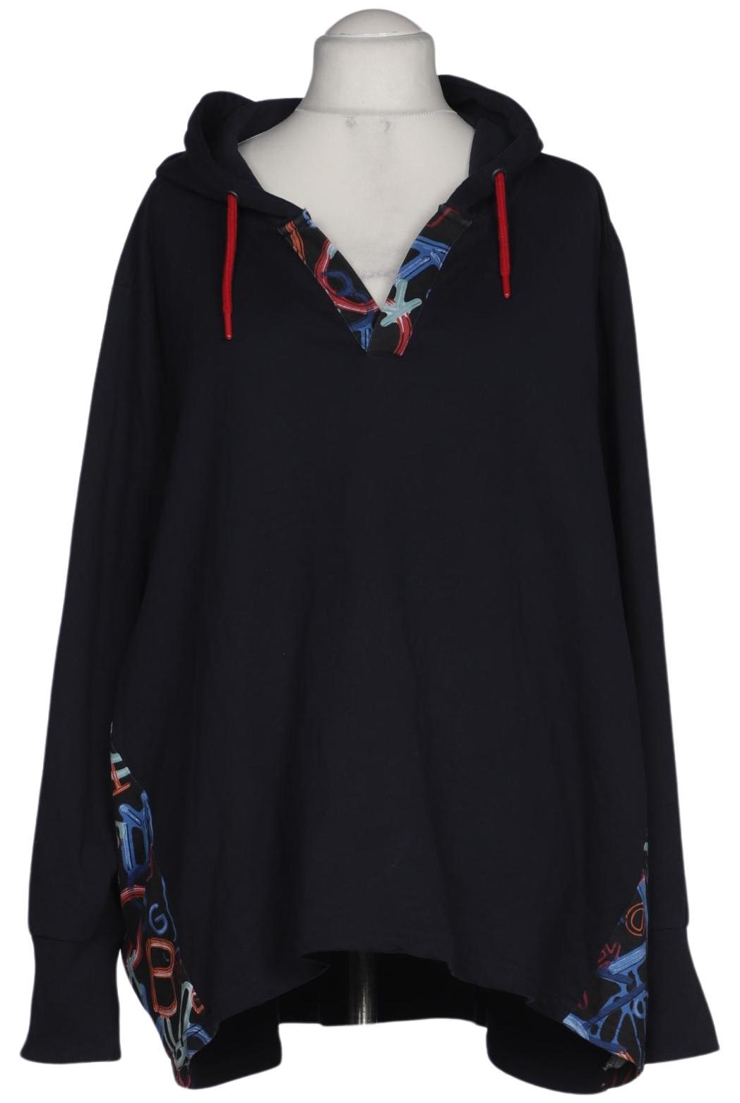 

Ulla Popken Damen Kapuzenpullover, marineblau, Gr. 62