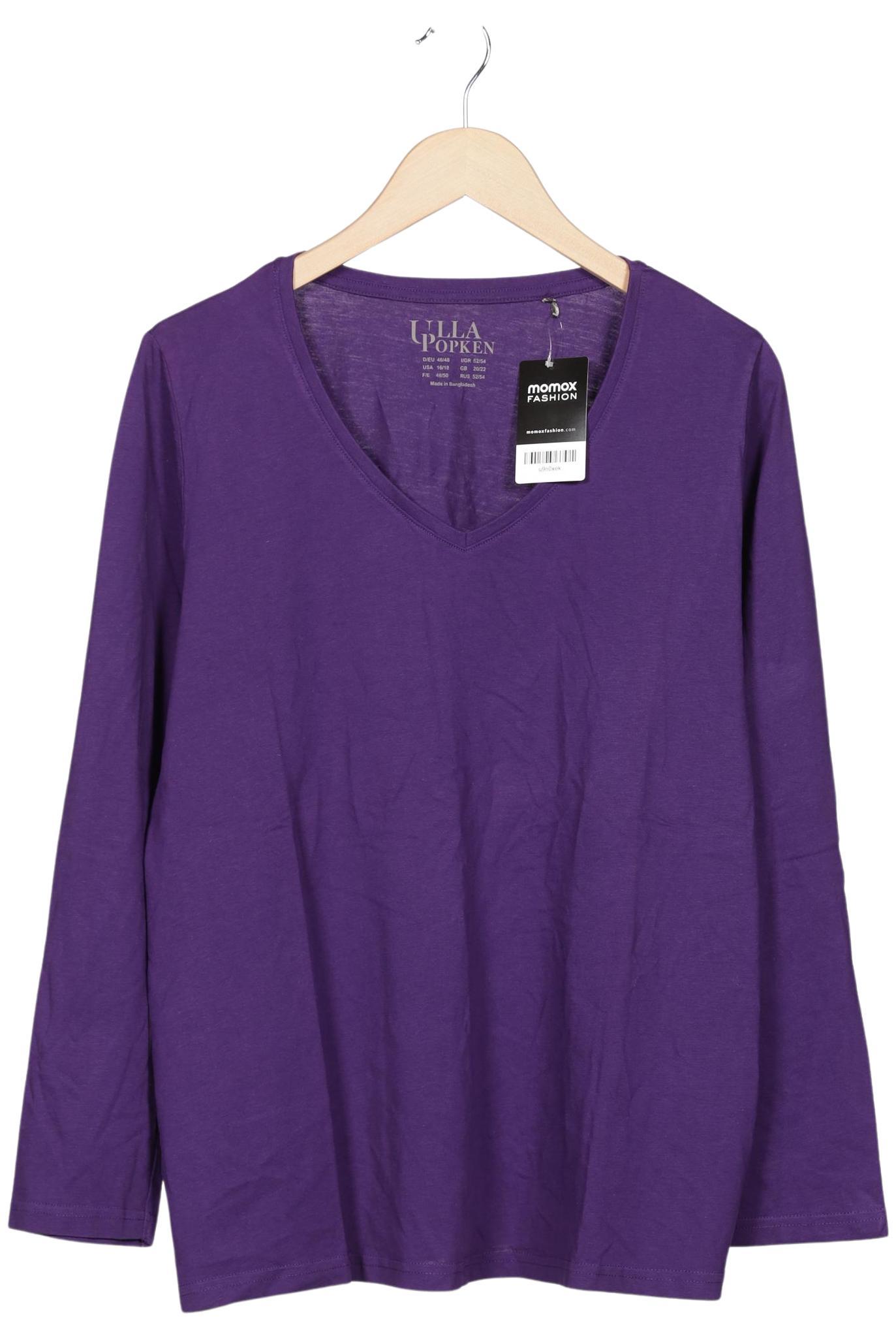 

Ulla Popken Damen Langarmshirt, flieder, Gr. 46