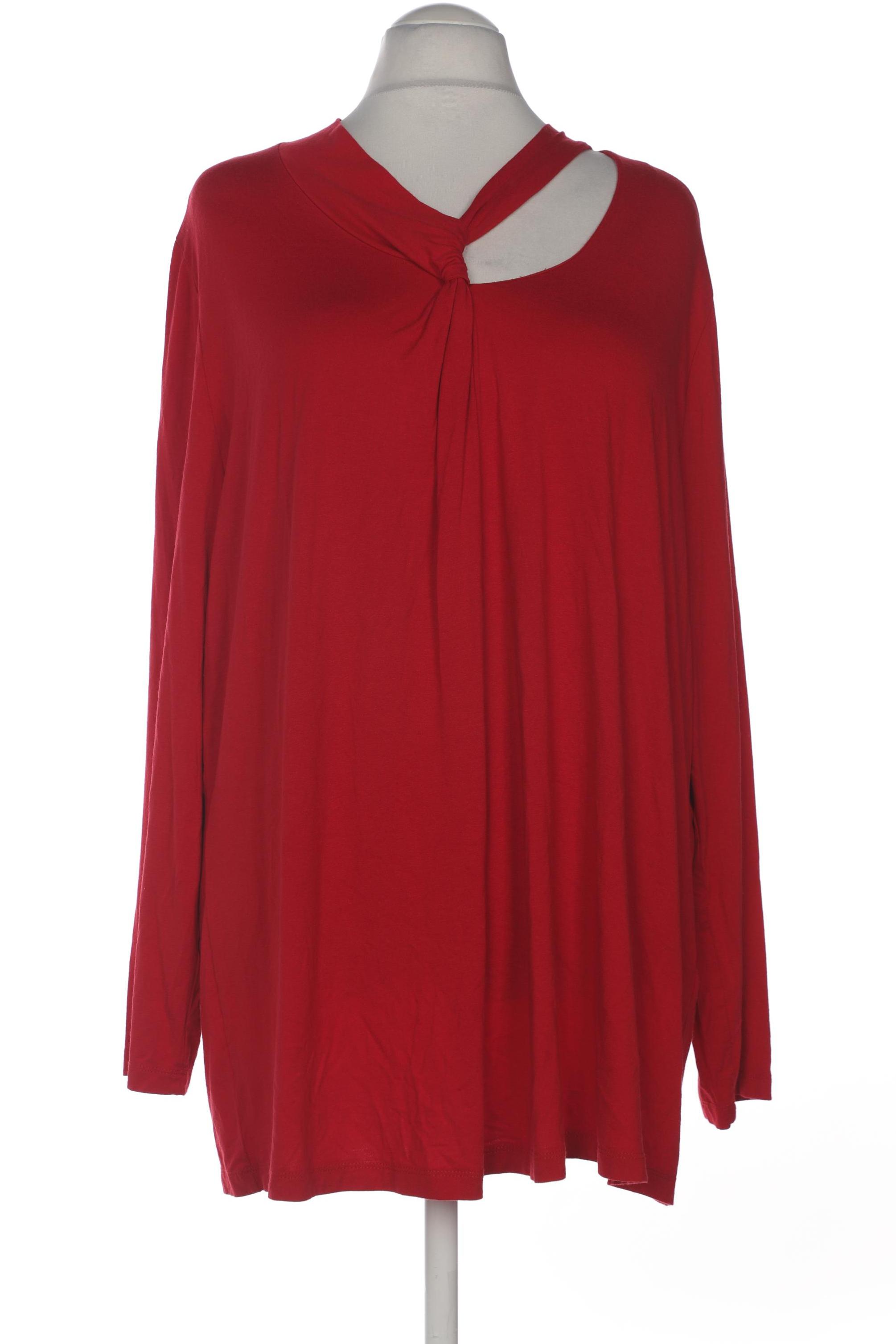 

Ulla Popken Damen Langarmshirt, rot, Gr. 54