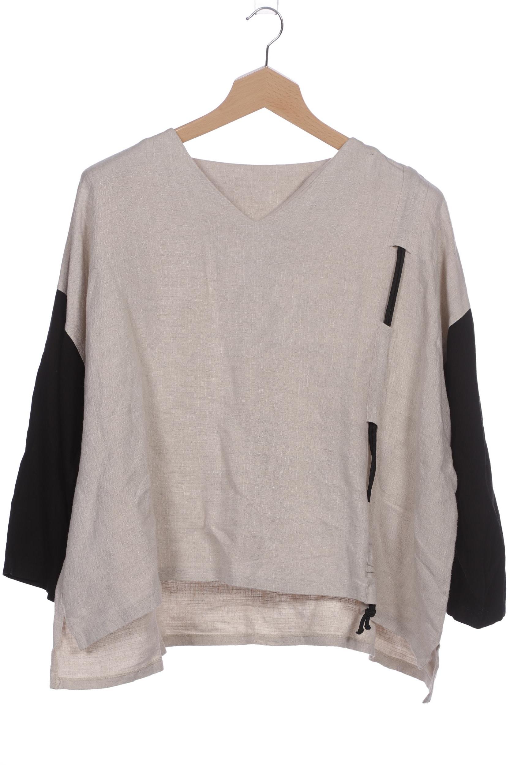 

Ulla Popken Damen Langarmshirt, beige, Gr. 46
