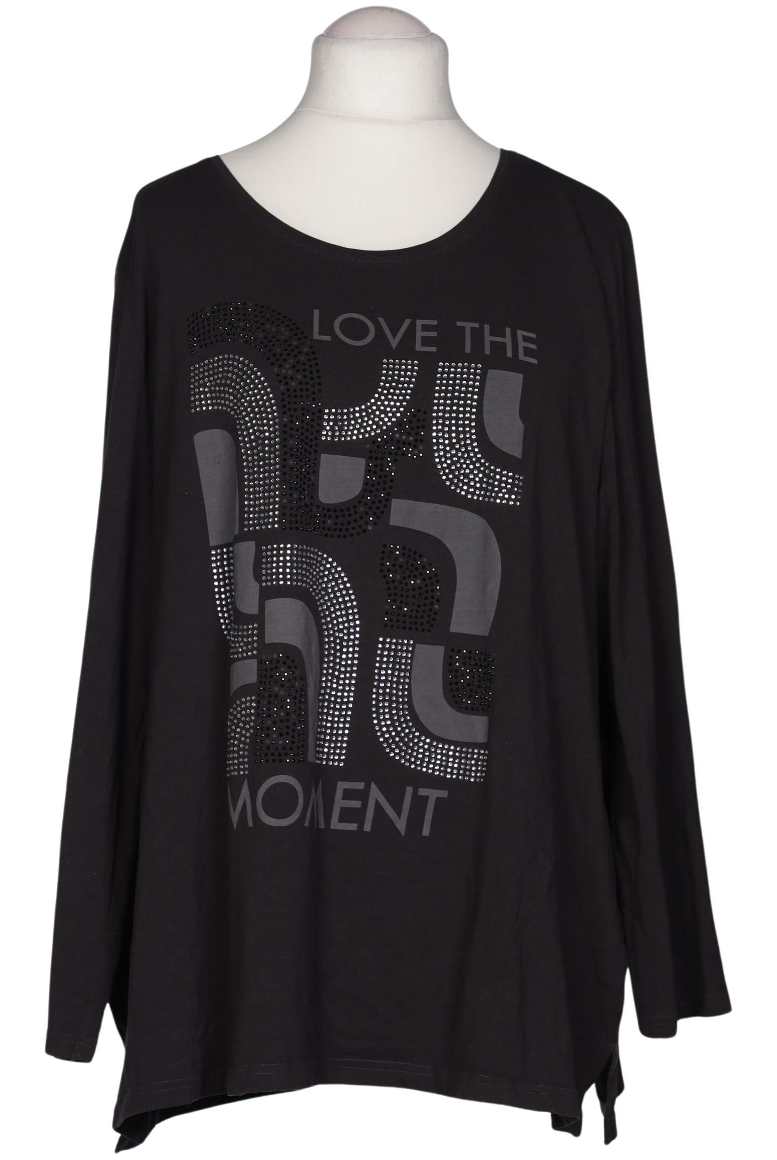 

Ulla Popken Damen Langarmshirt, grau, Gr. 54