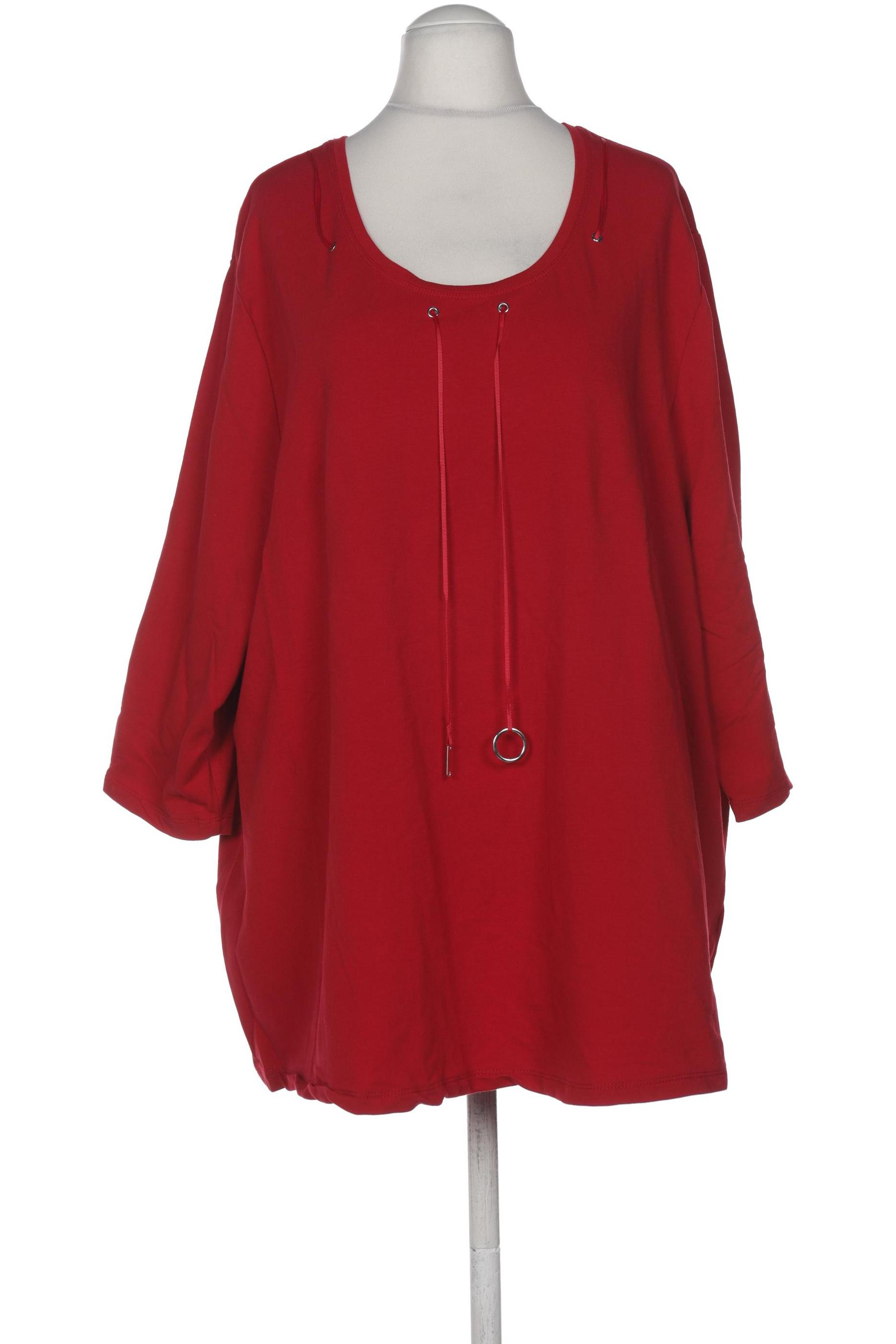 

Ulla Popken Damen Langarmshirt, rot, Gr. 54