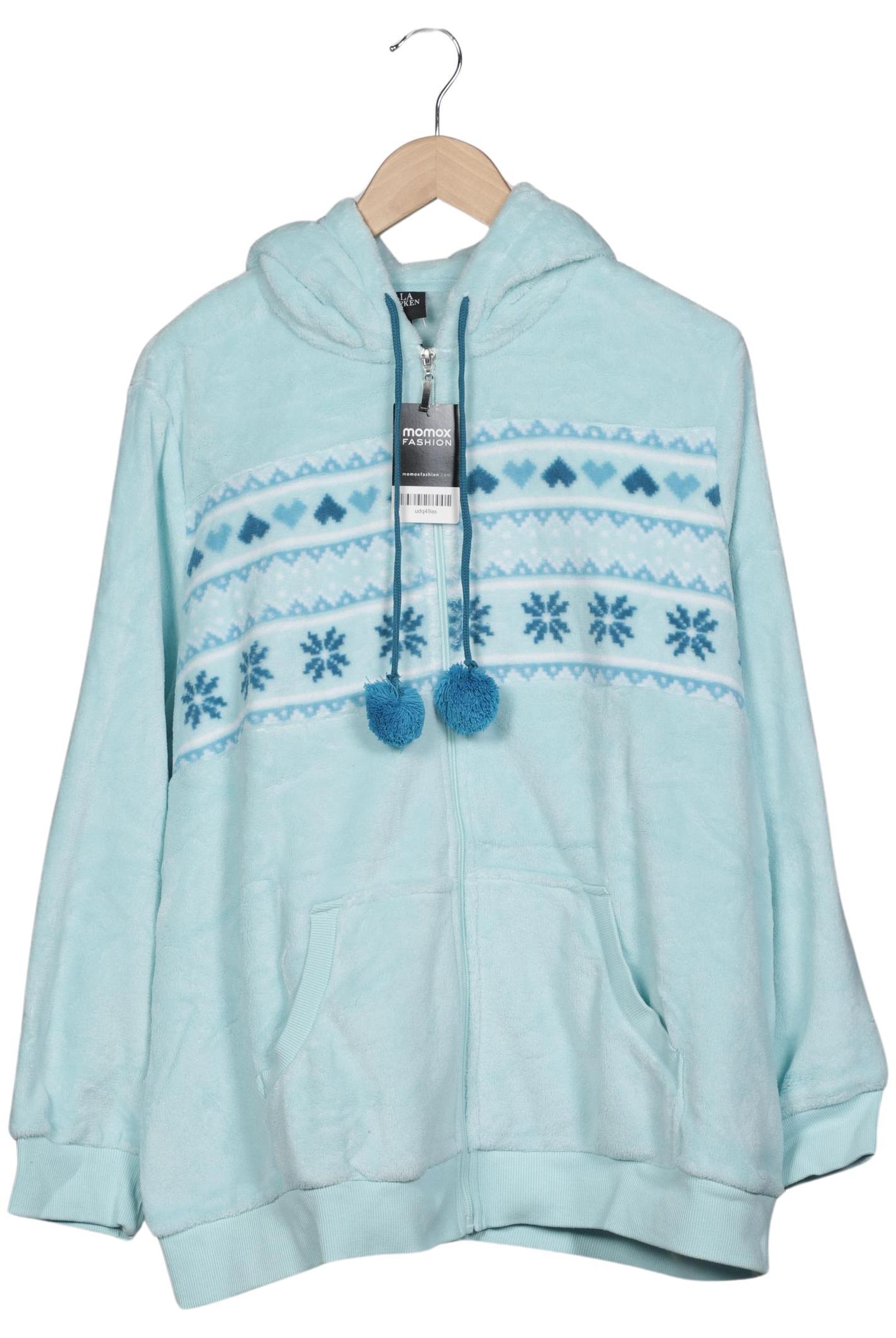 

Ulla Popken Damen Kapuzenpullover, hellblau, Gr. 46