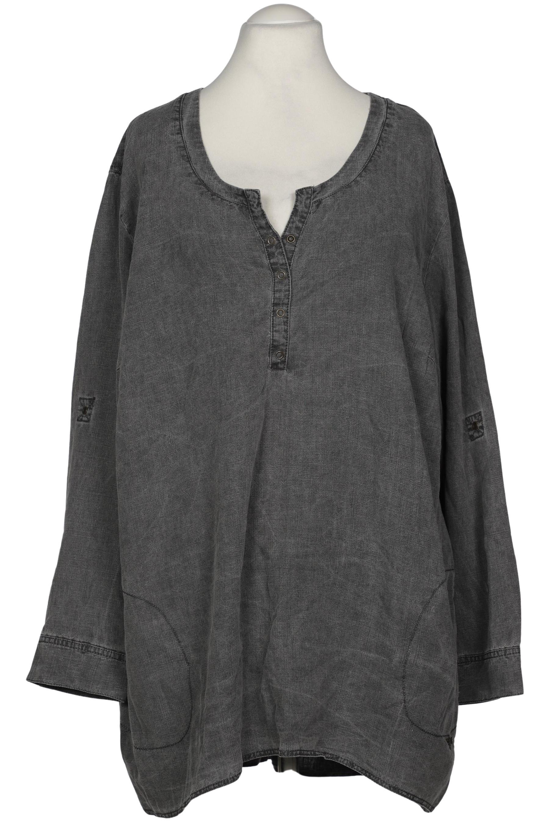

Ulla Popken Damen Langarmshirt, grau, Gr. 54
