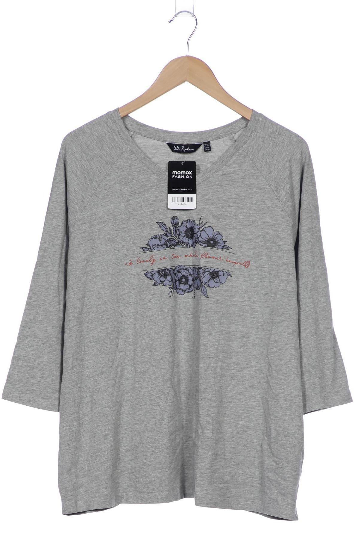 

Ulla Popken Damen Langarmshirt, grau, Gr. 46