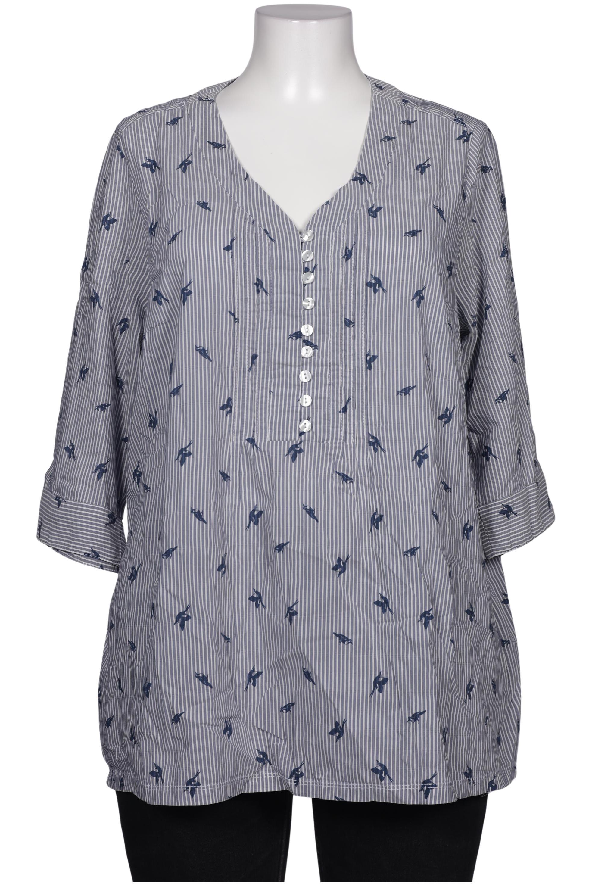 

Ulla Popken Damen Bluse, blau, Gr. 46