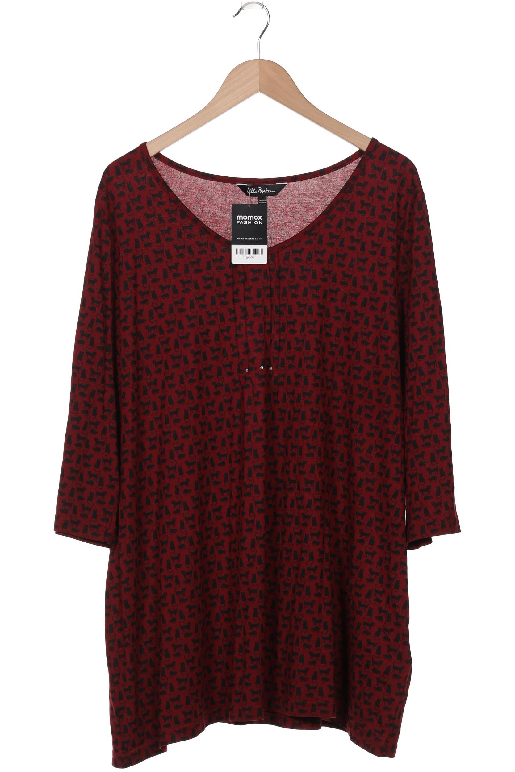 

Ulla Popken Damen Langarmshirt, bordeaux, Gr. 50