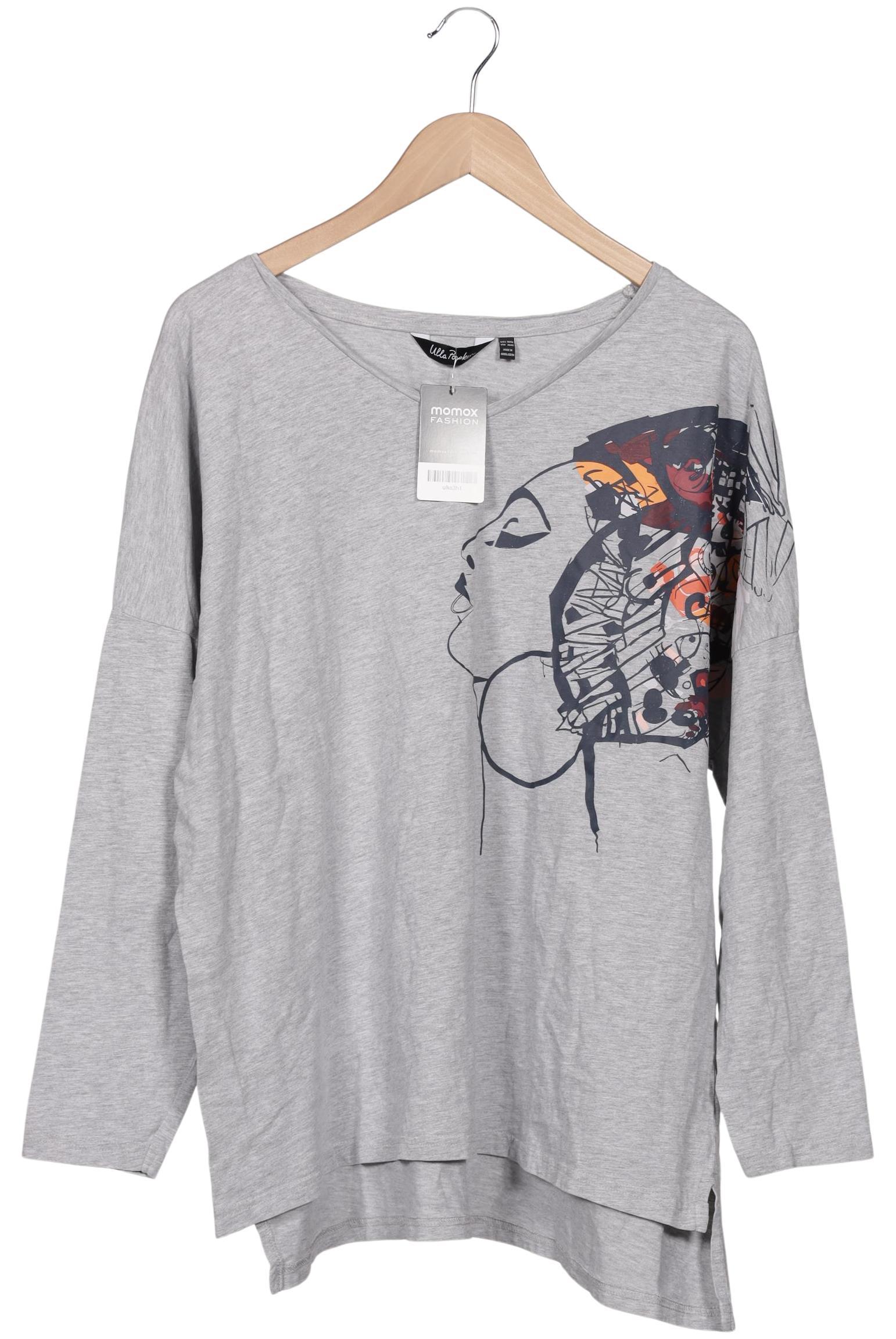 

Ulla Popken Damen Langarmshirt, grau, Gr. 50