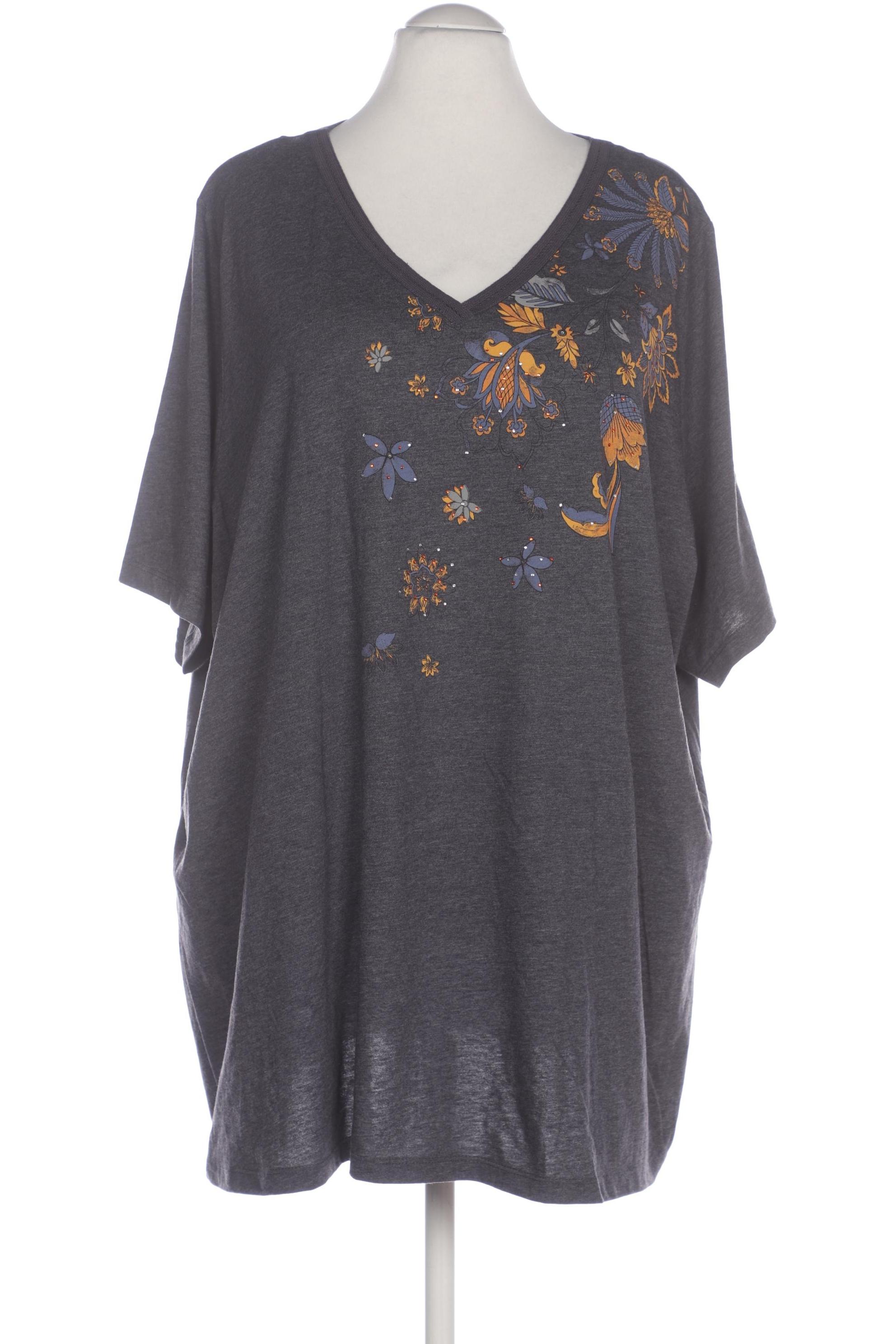 

Ulla Popken Damen T-Shirt, grau, Gr. 58