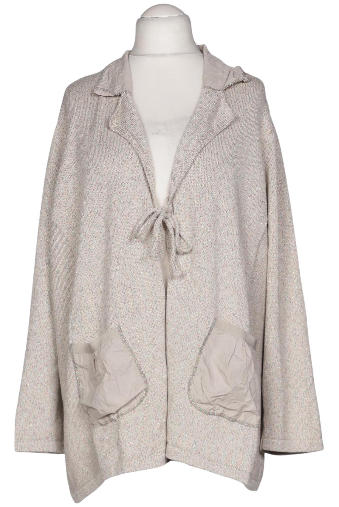 

Ulla Popken Damen Strickjacke, beige, Gr. 58