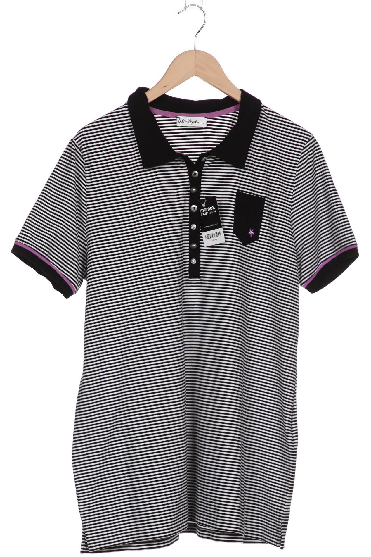 

Ulla Popken Damen Poloshirt, weiß, Gr. 46