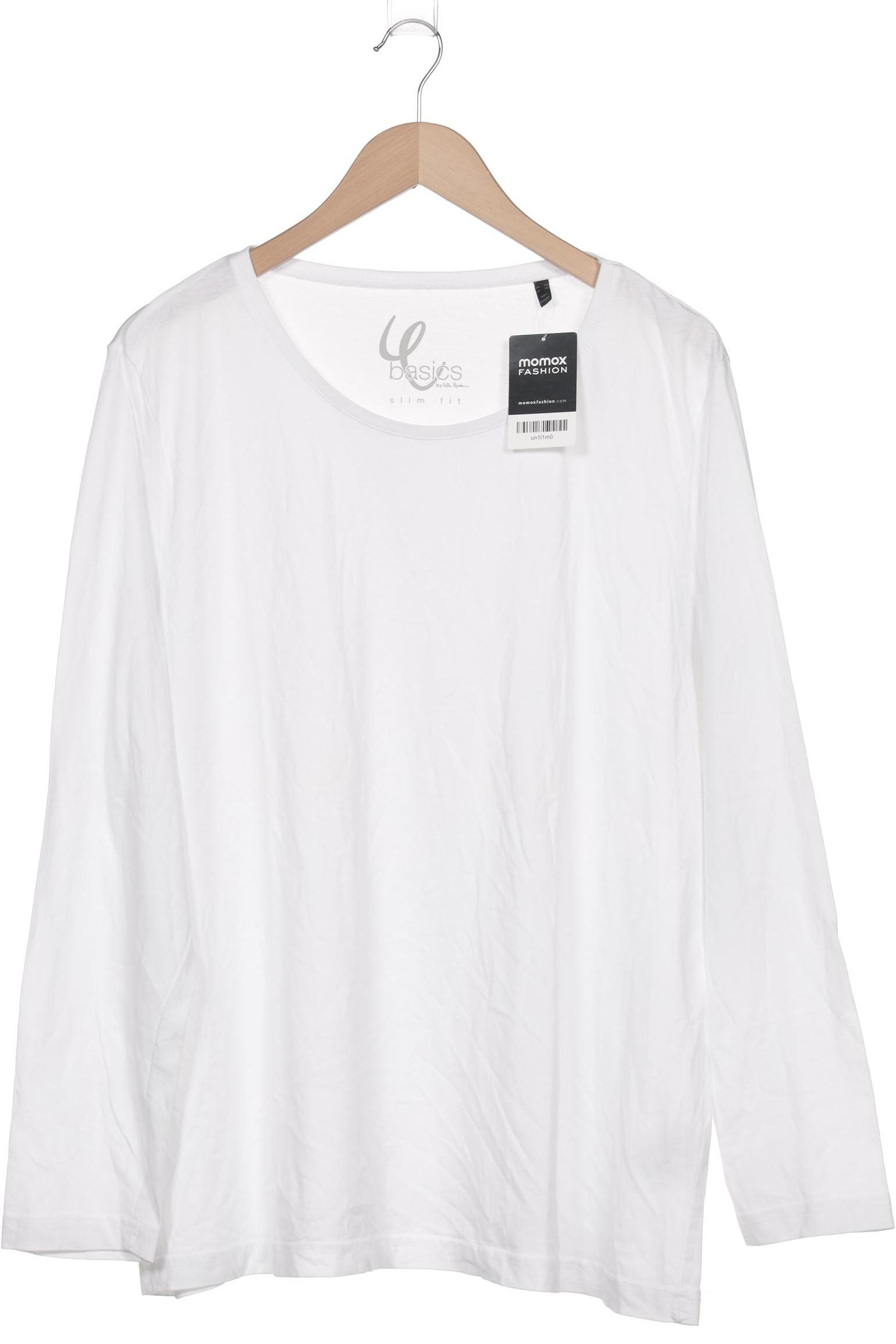 

Ulla Popken Damen Langarmshirt, weiß, Gr. 50