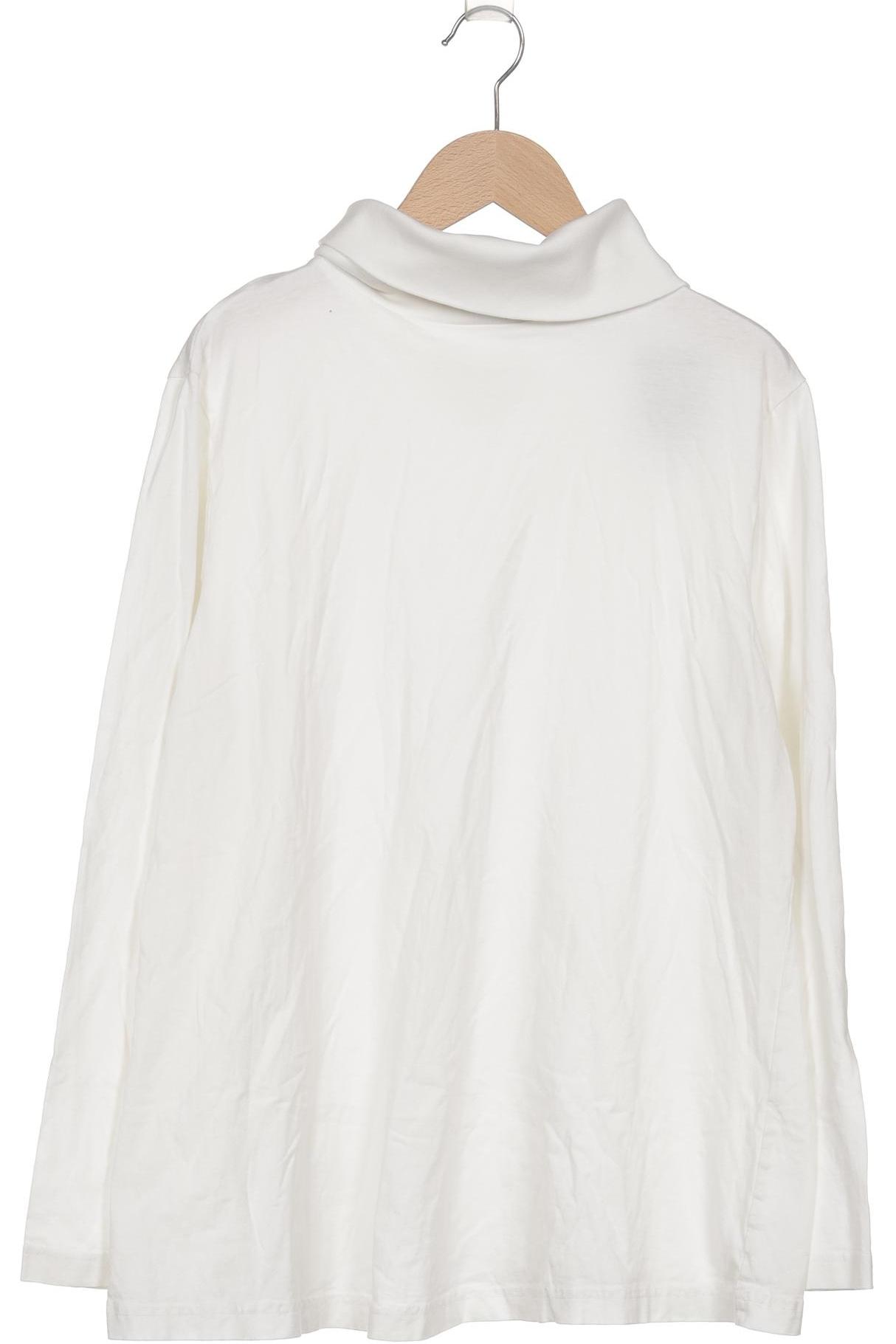 

Ulla Popken Damen Langarmshirt, weiß, Gr. 48