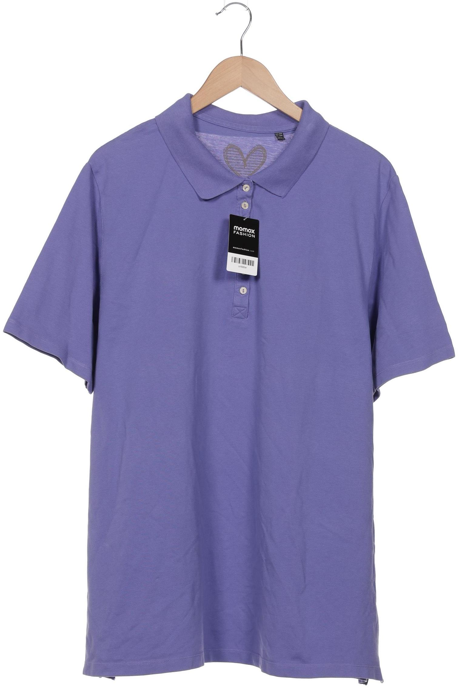 

Ulla Popken Damen Poloshirt, flieder, Gr. 50