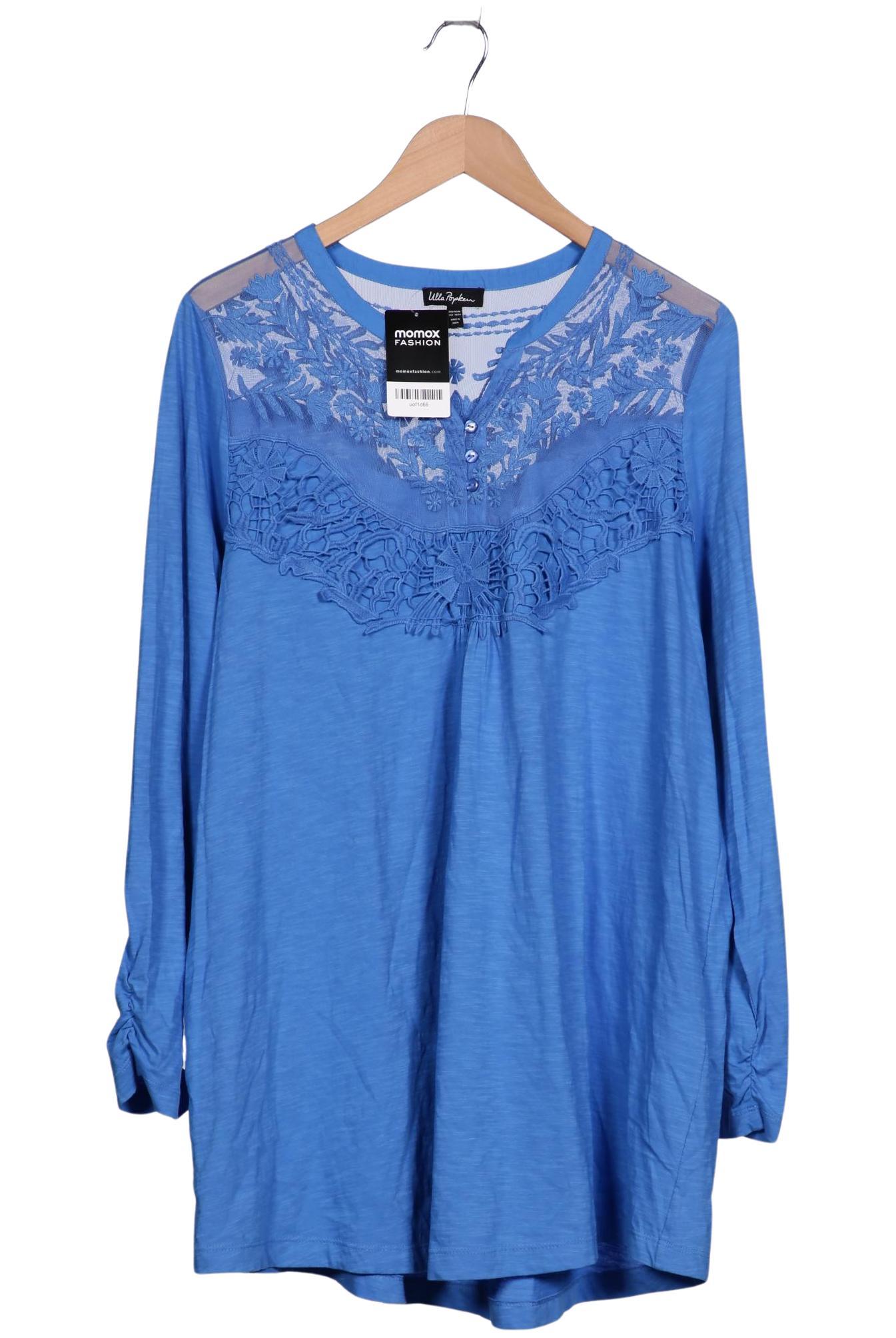 

Ulla Popken Damen Langarmshirt, blau, Gr. 46