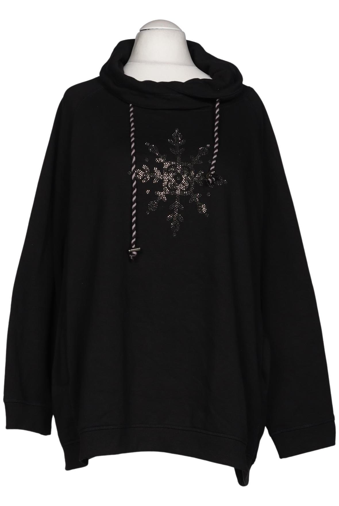 

Ulla Popken Damen Sweatshirt, schwarz, Gr. 54