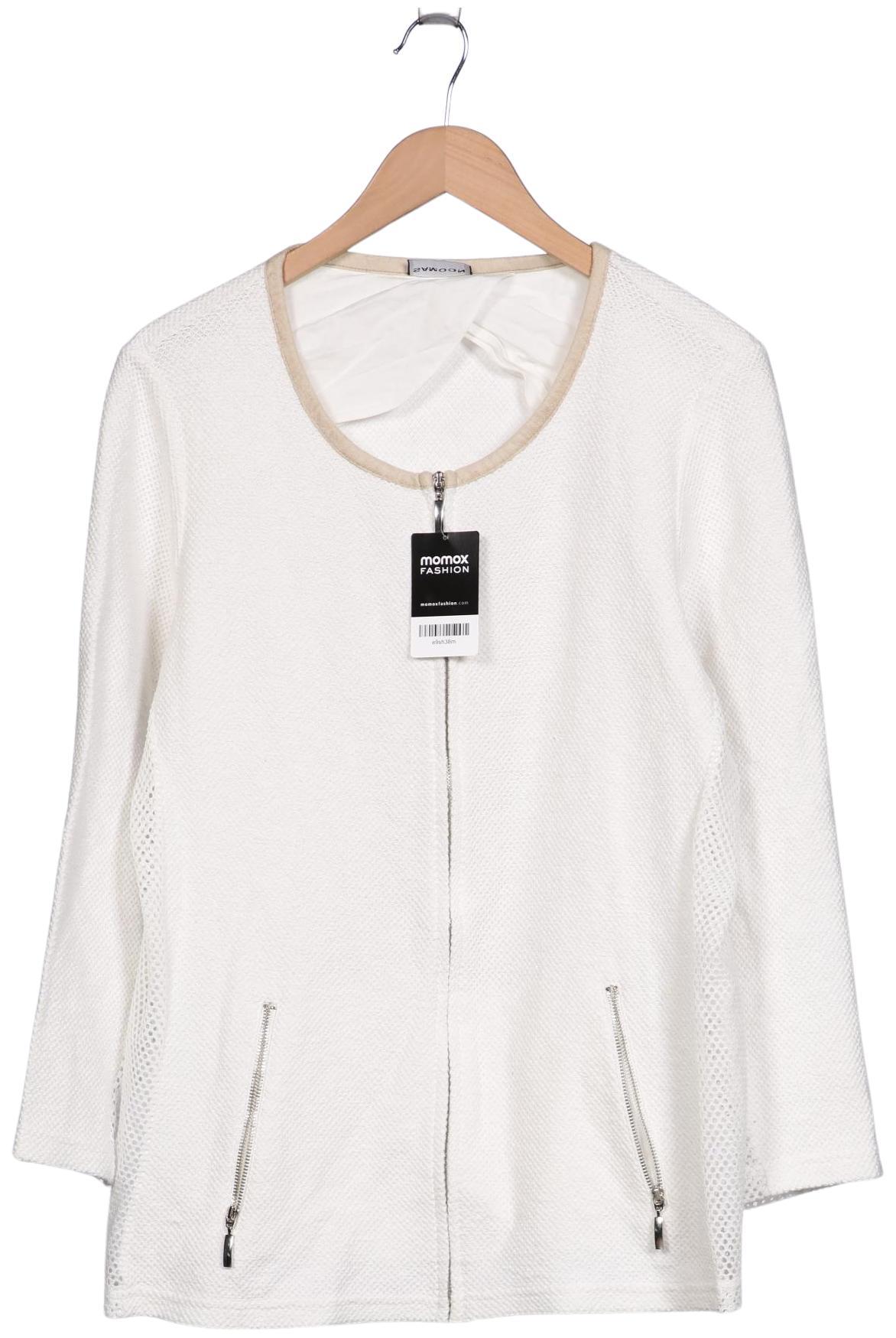 

Ulla Popken Damen Strickjacke, weiß, Gr. 48