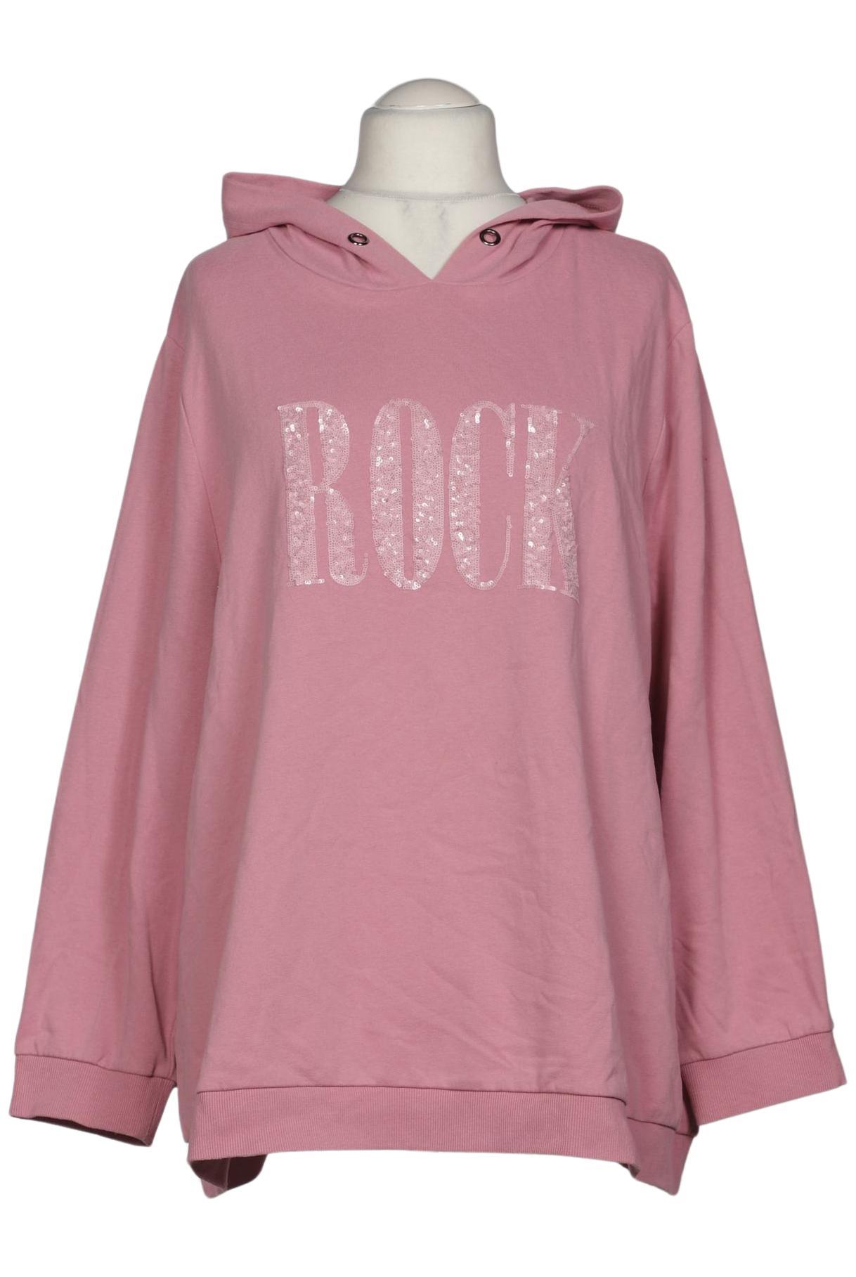 

Ulla Popken Damen Kapuzenpullover, pink, Gr. 52