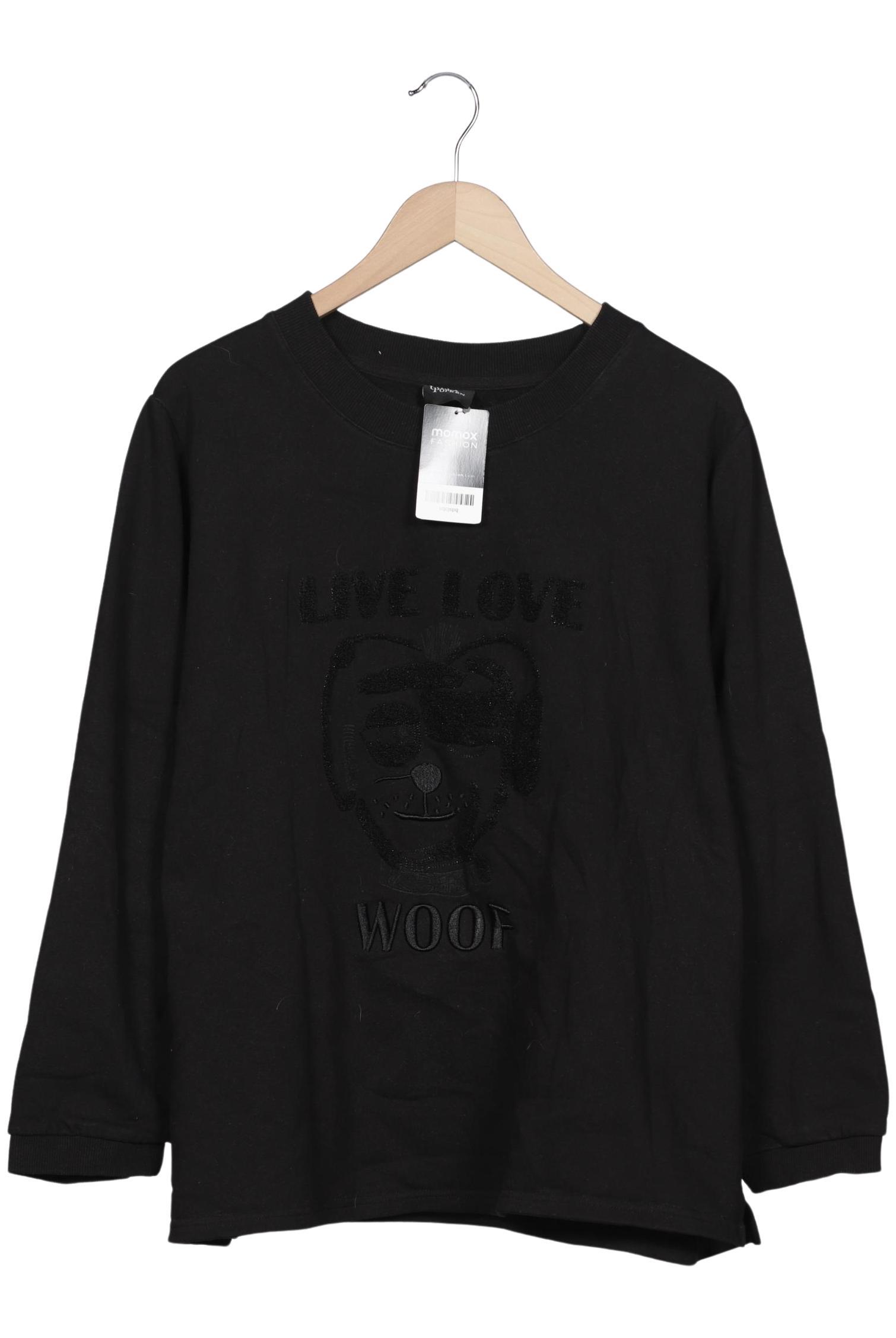 

Ulla Popken Damen Sweatshirt, schwarz, Gr. 52