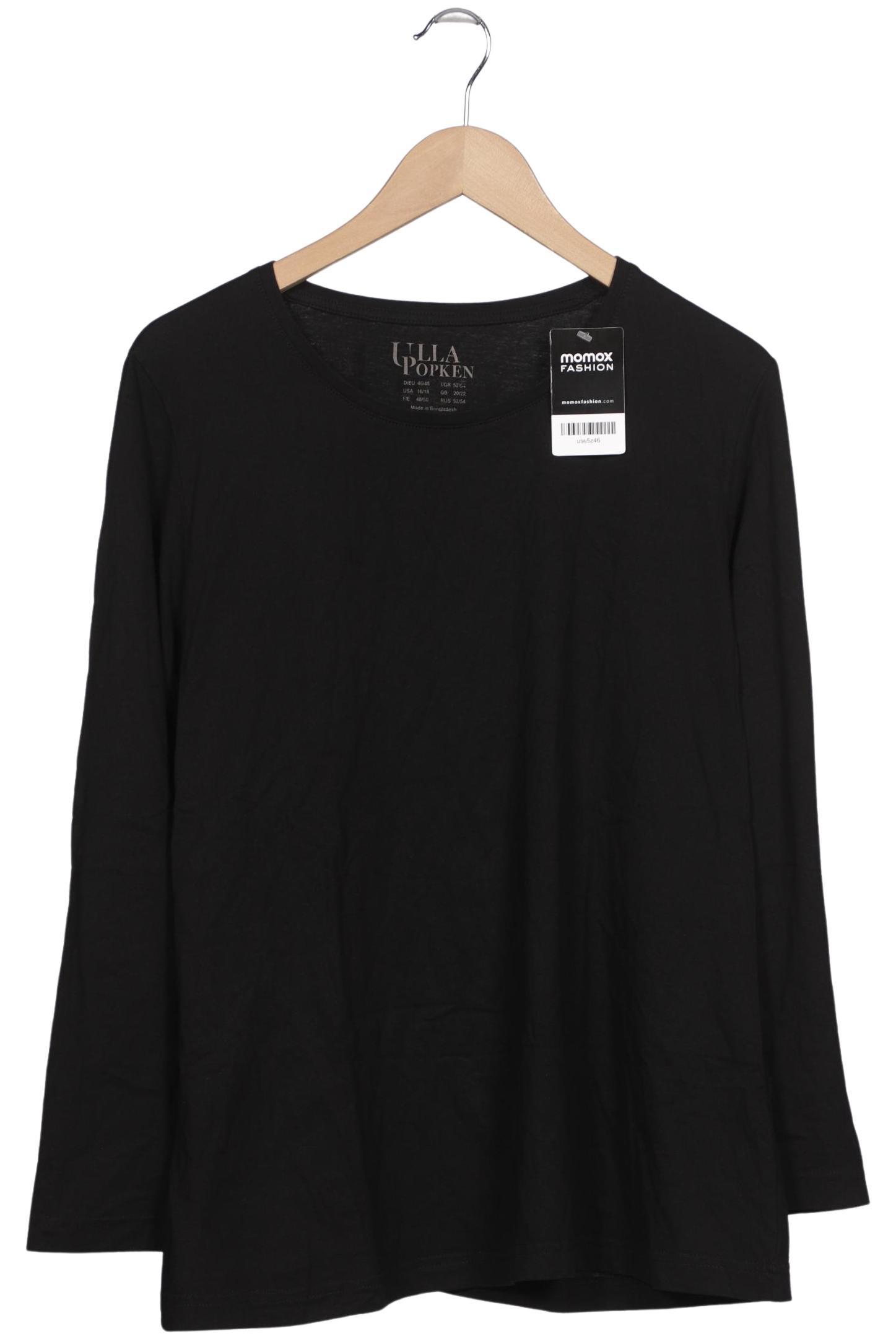 

Ulla Popken Damen Langarmshirt, schwarz, Gr. 46