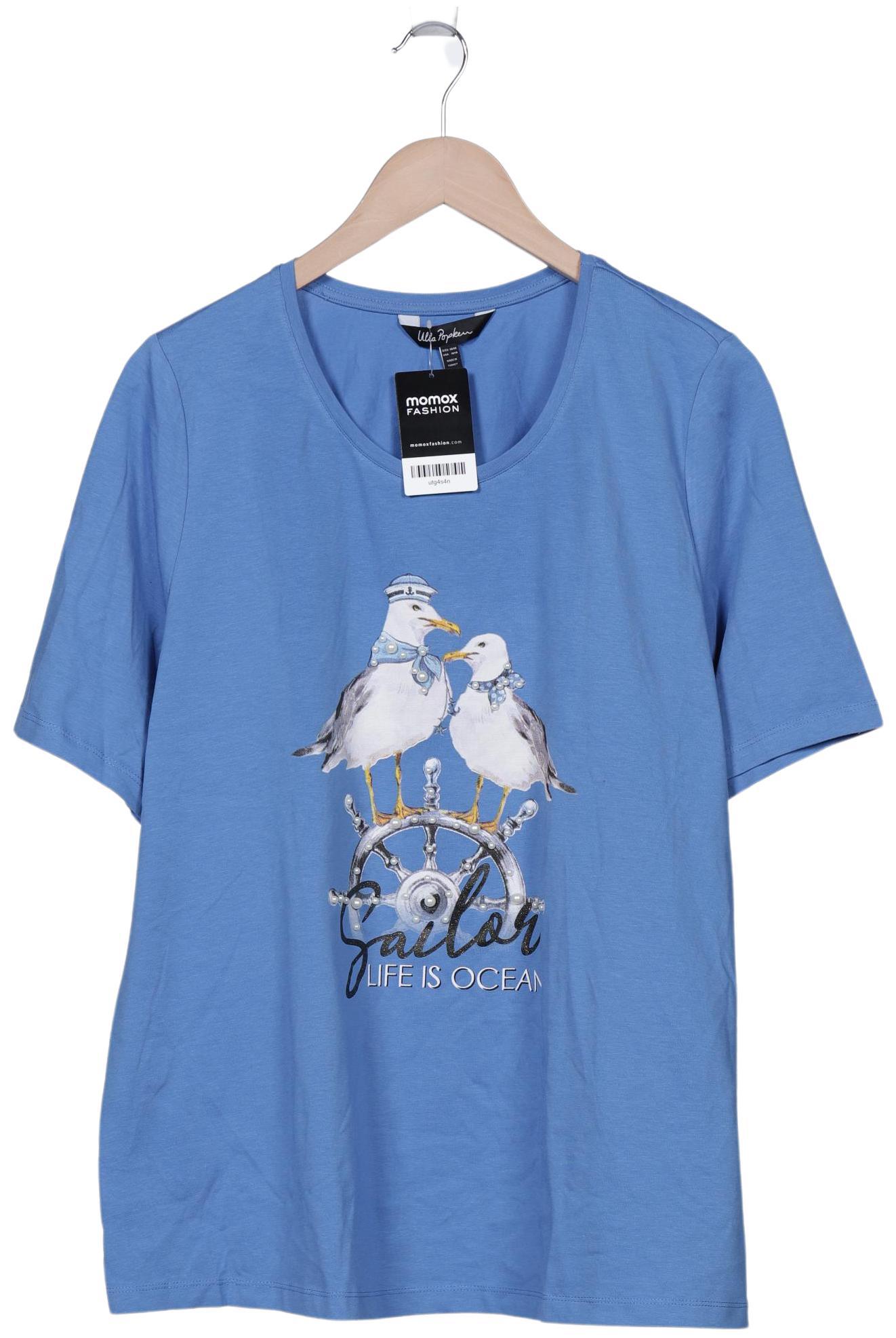 

Ulla Popken Damen T-Shirt, blau, Gr. 46