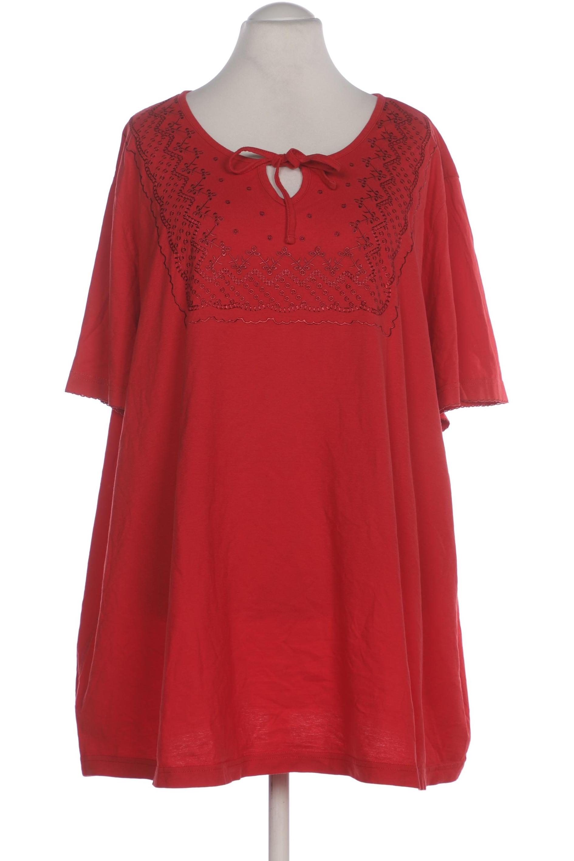 

Ulla Popken Damen T-Shirt, rot, Gr. 58