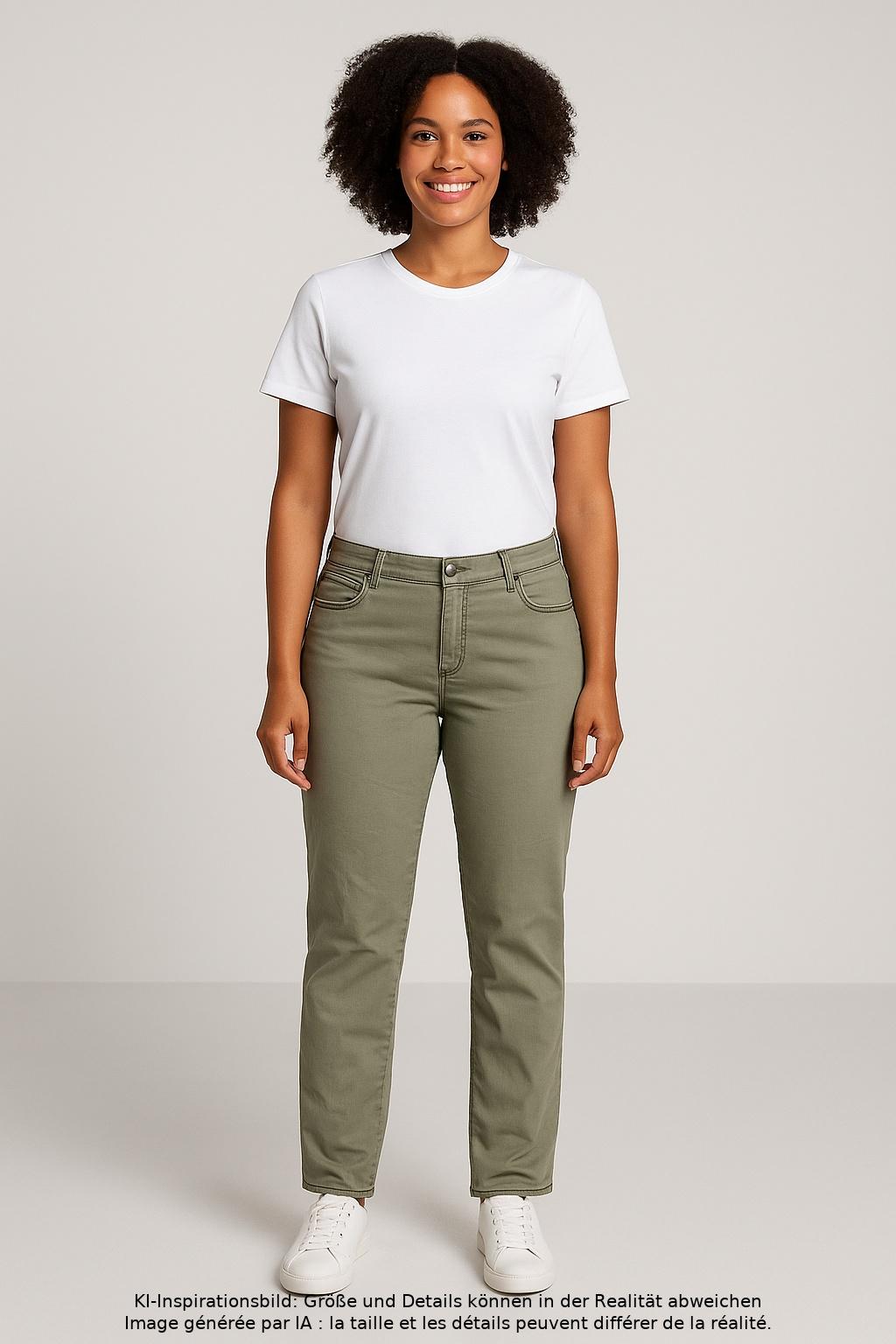 

Ulla Popken Damen Jeans, grün, Gr. 44