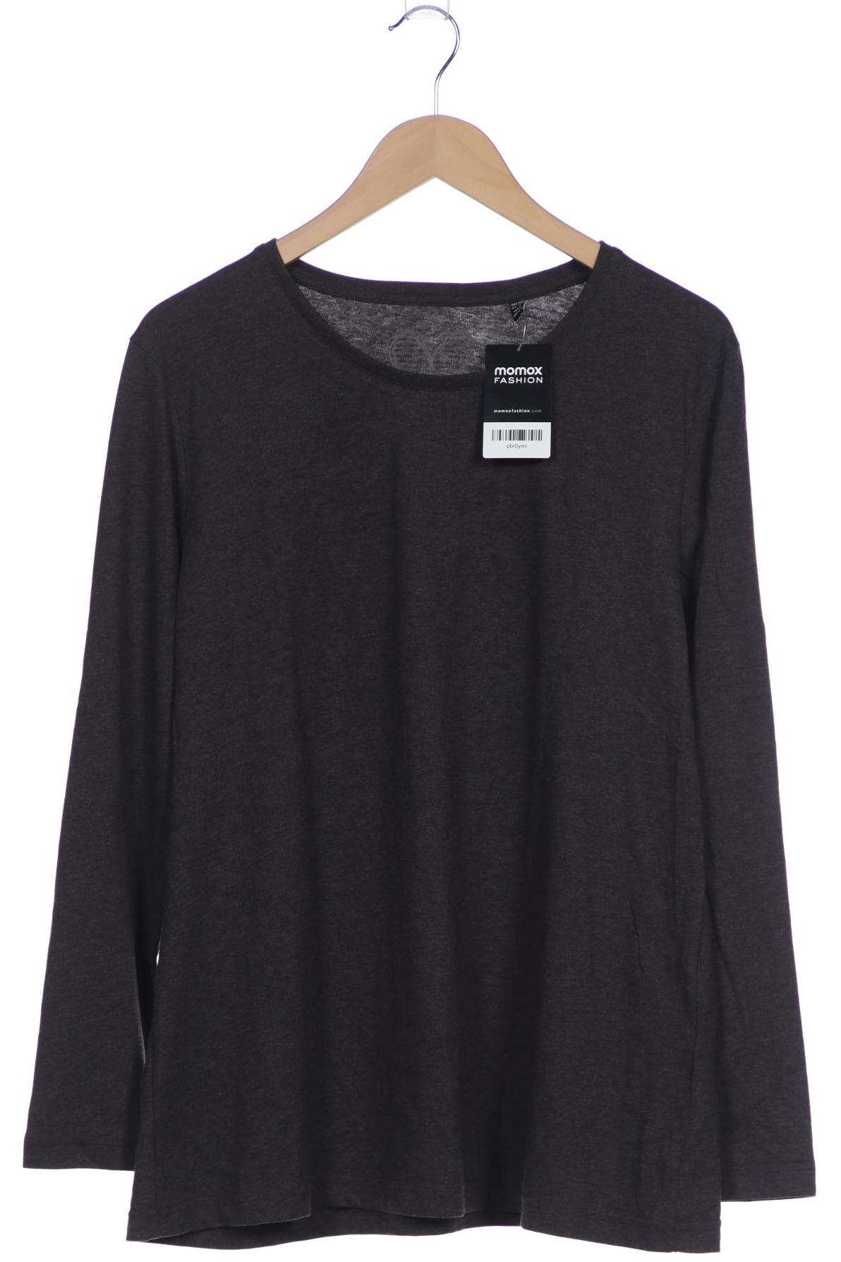 

Ulla Popken Damen Langarmshirt, grau, Gr. 46