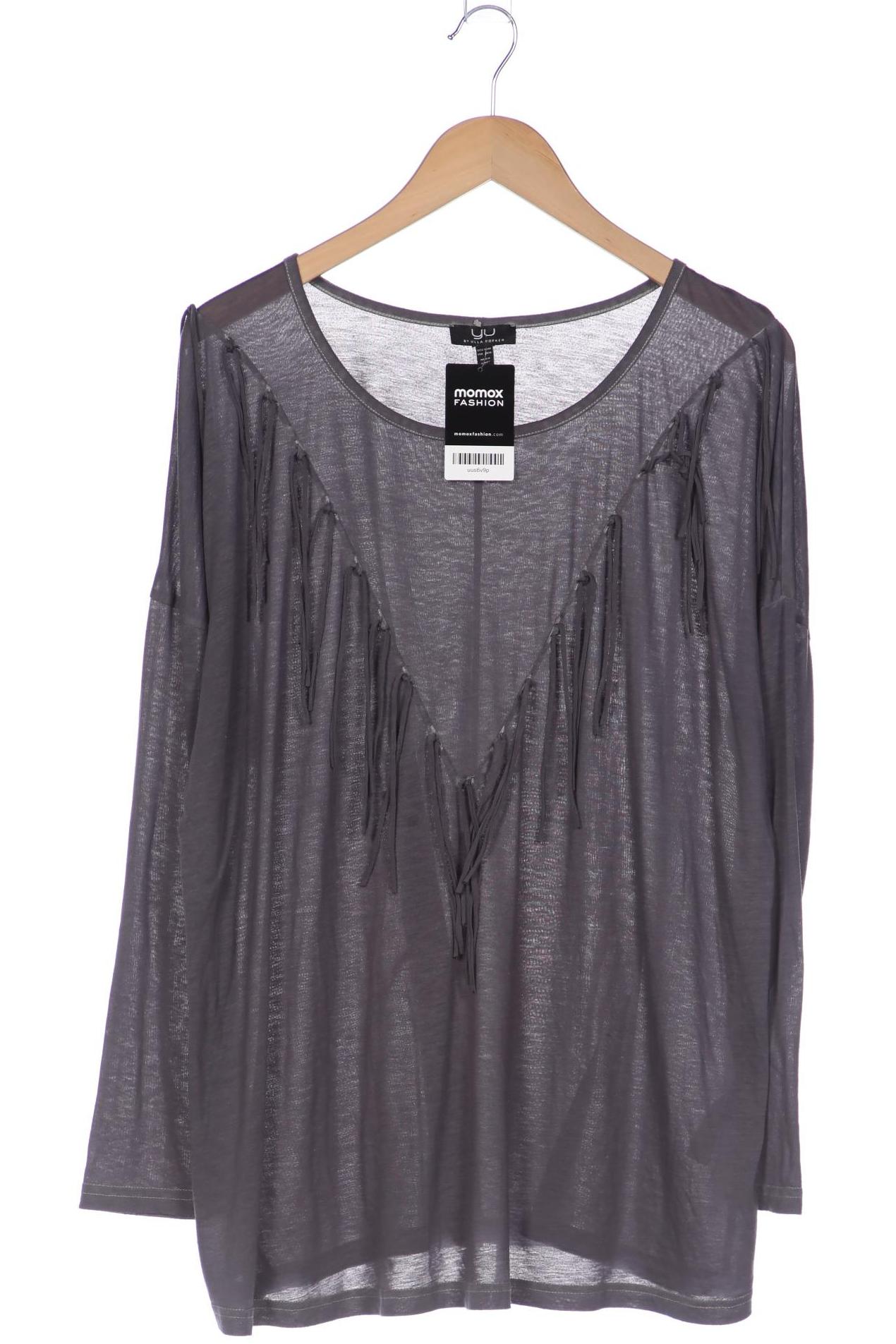 

Ulla Popken Damen Langarmshirt, grau, Gr. 46
