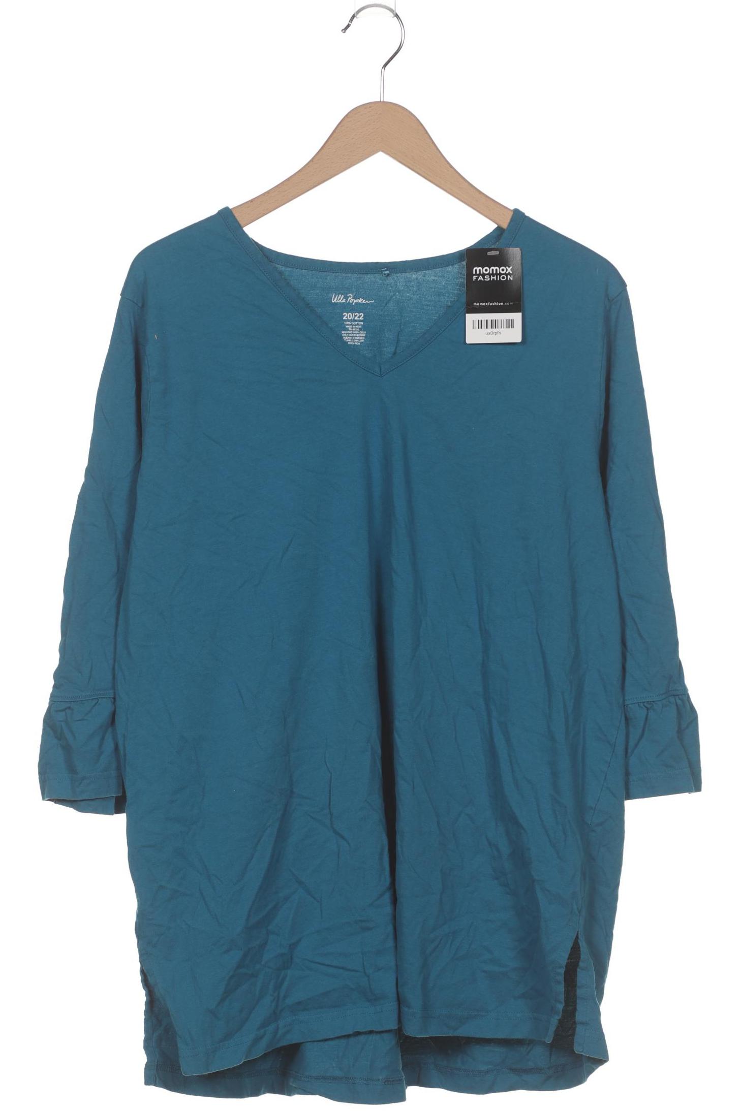 

Ulla Popken Damen Langarmshirt, blau, Gr. 50