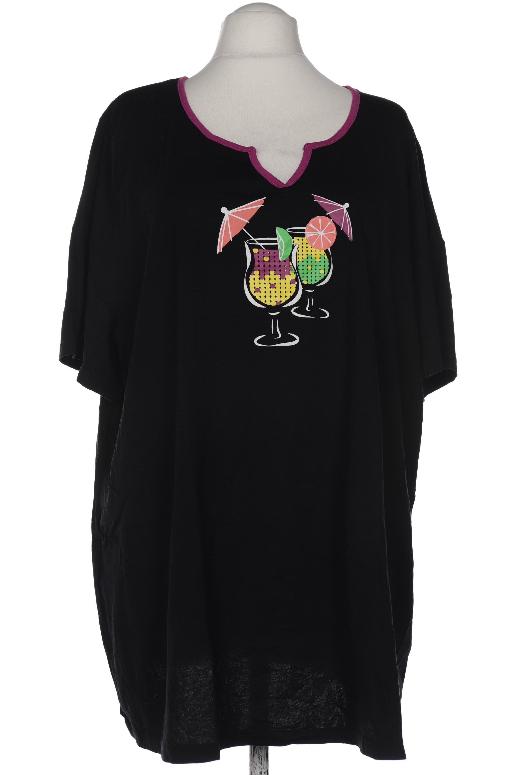 

Ulla Popken Damen T-Shirt, schwarz, Gr. 58