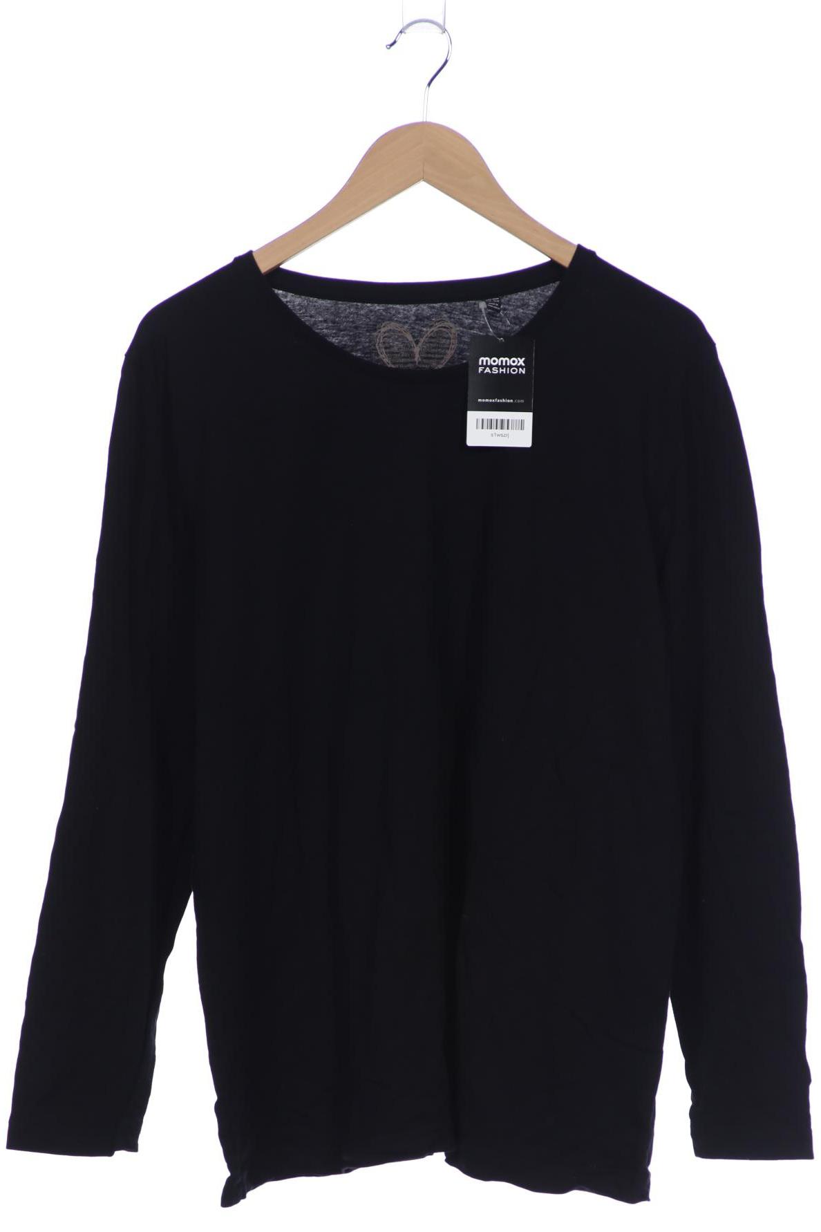 

Ulla Popken Damen Langarmshirt, schwarz, Gr. 46