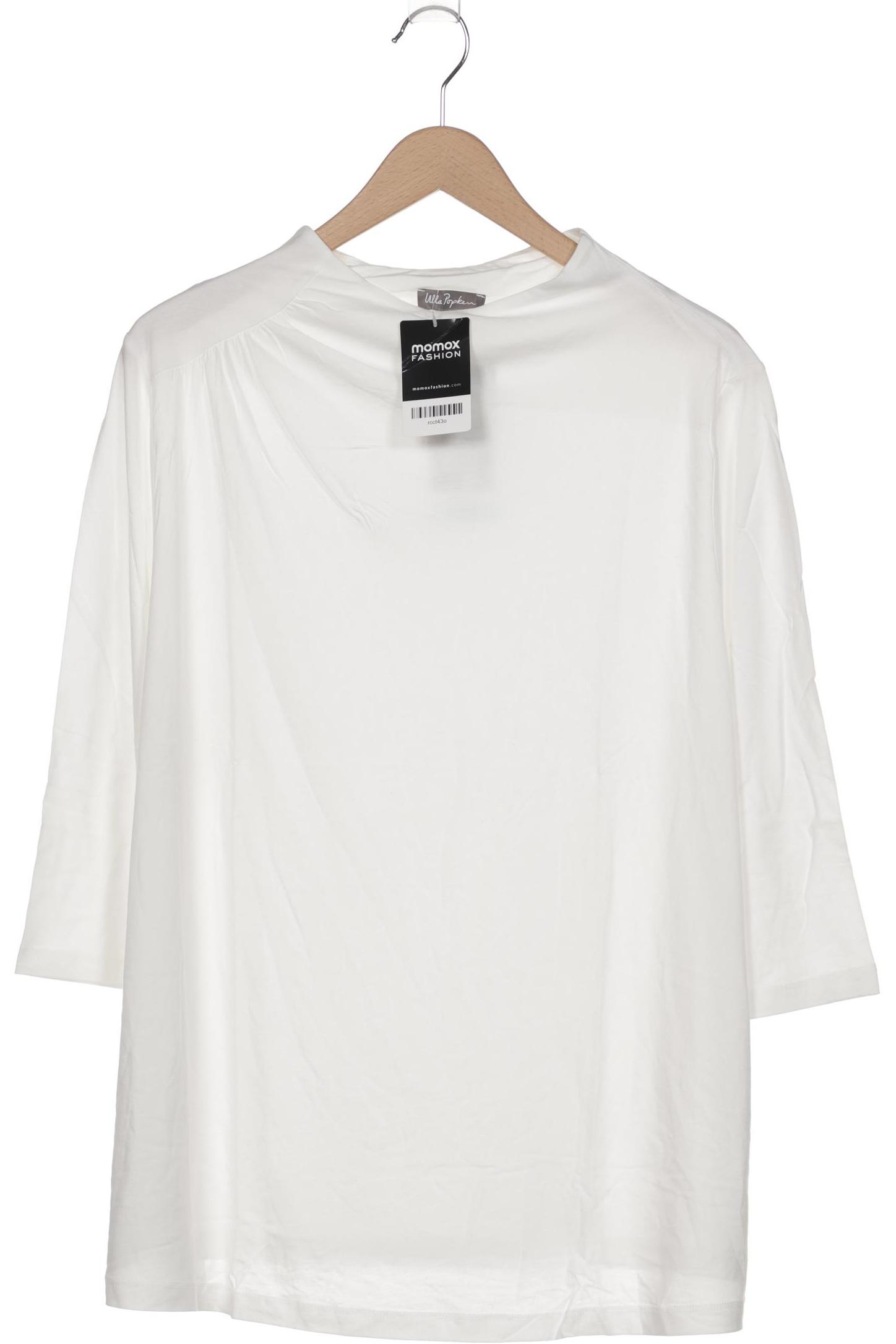 

Ulla Popken Damen Langarmshirt, weiß, Gr. 50