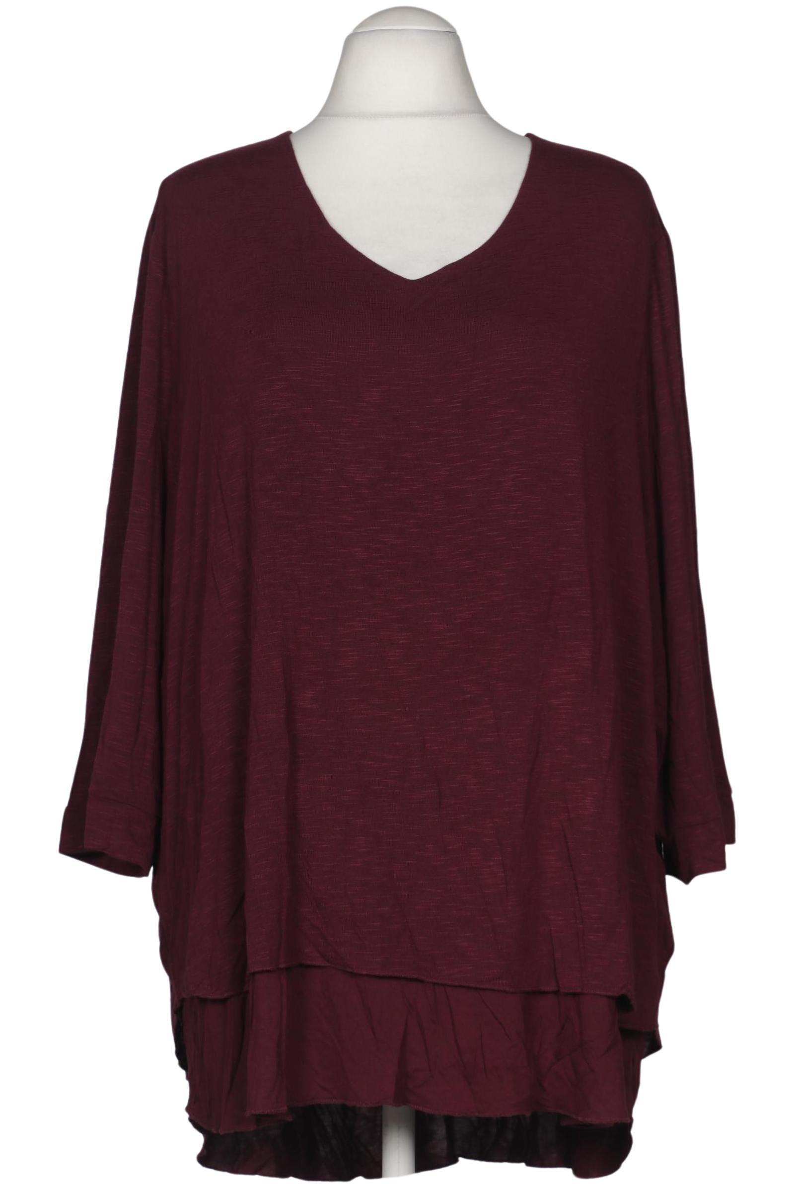 

Ulla Popken Damen Langarmshirt, bordeaux, Gr. 54