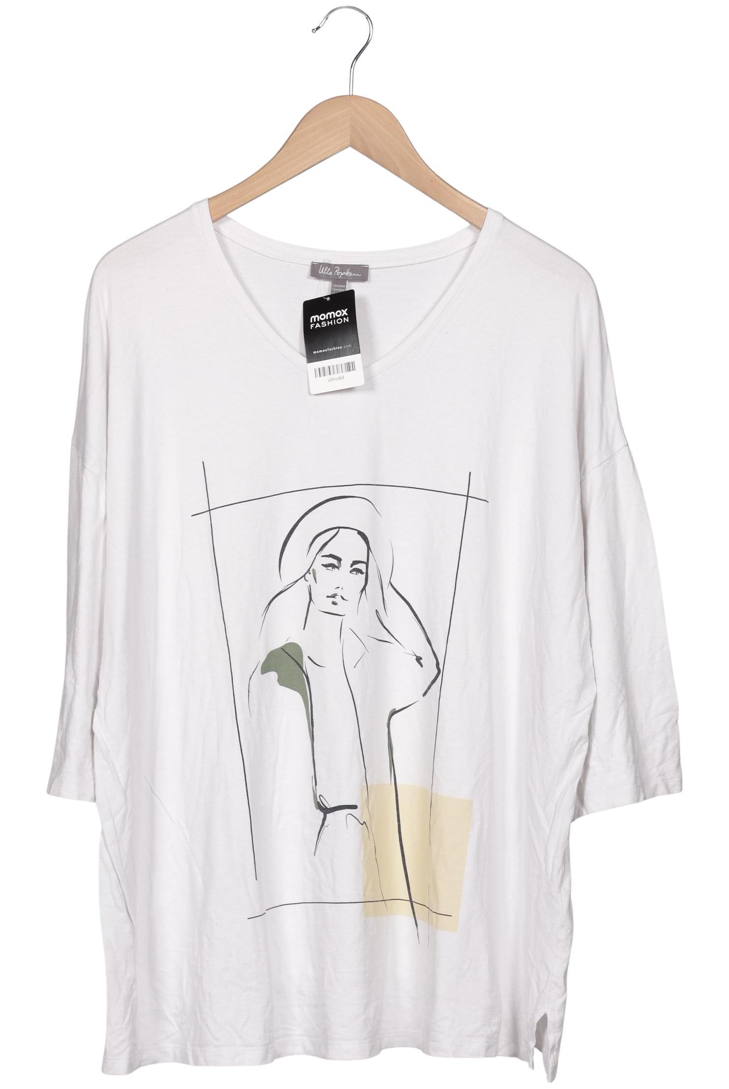 

Ulla Popken Damen Langarmshirt, weiß, Gr. 50