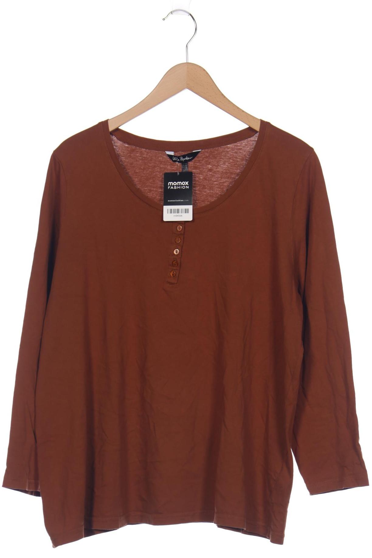 

Ulla Popken Damen Langarmshirt, braun