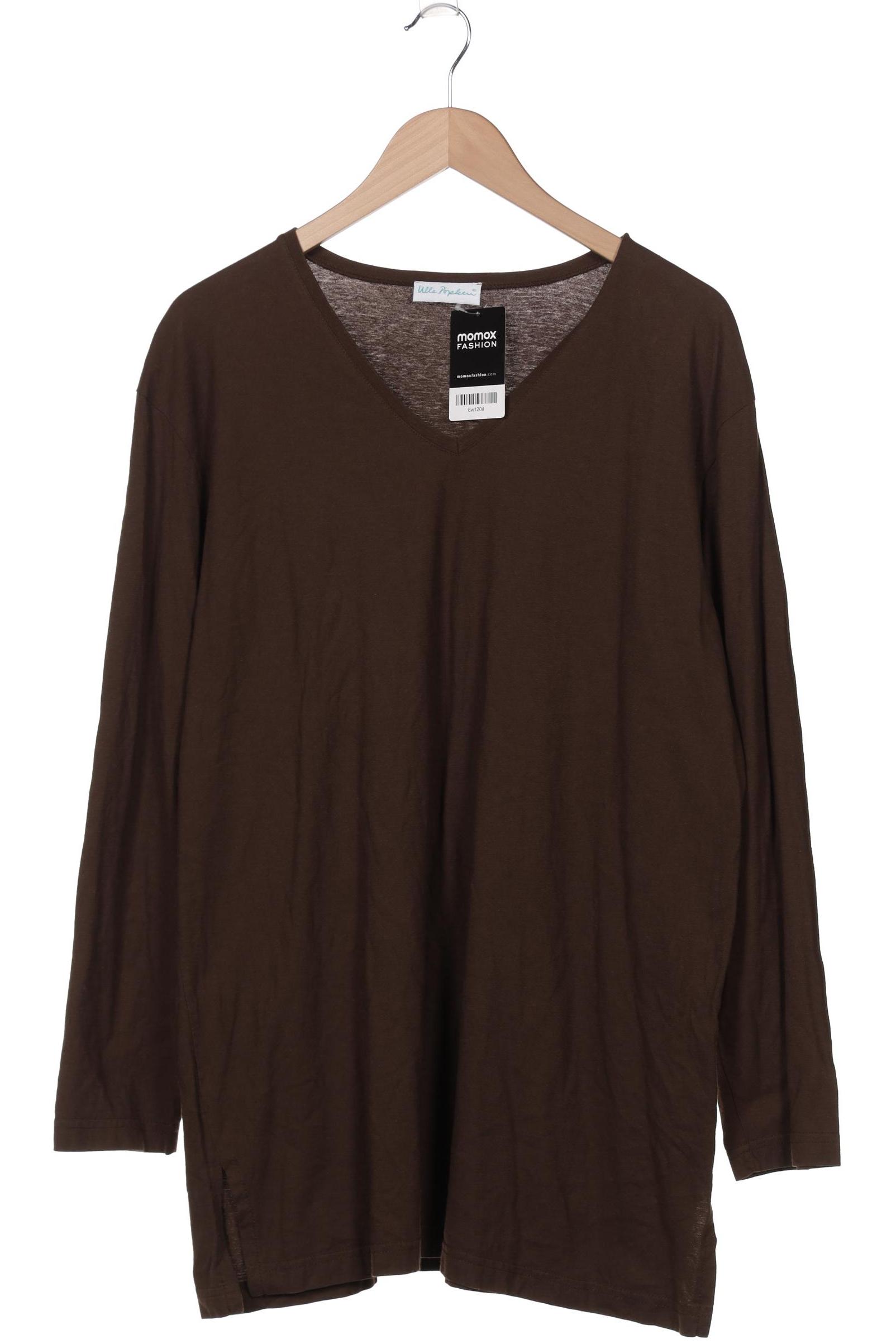 

Ulla Popken Damen Langarmshirt, braun, Gr. 46