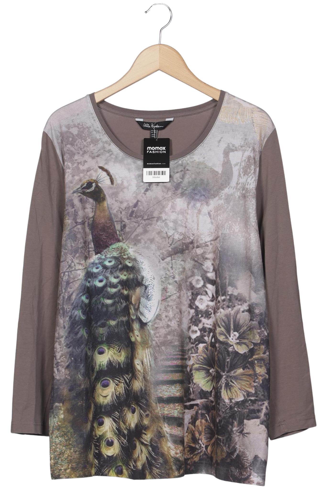 

Ulla Popken Damen Langarmshirt, braun, Gr. 46