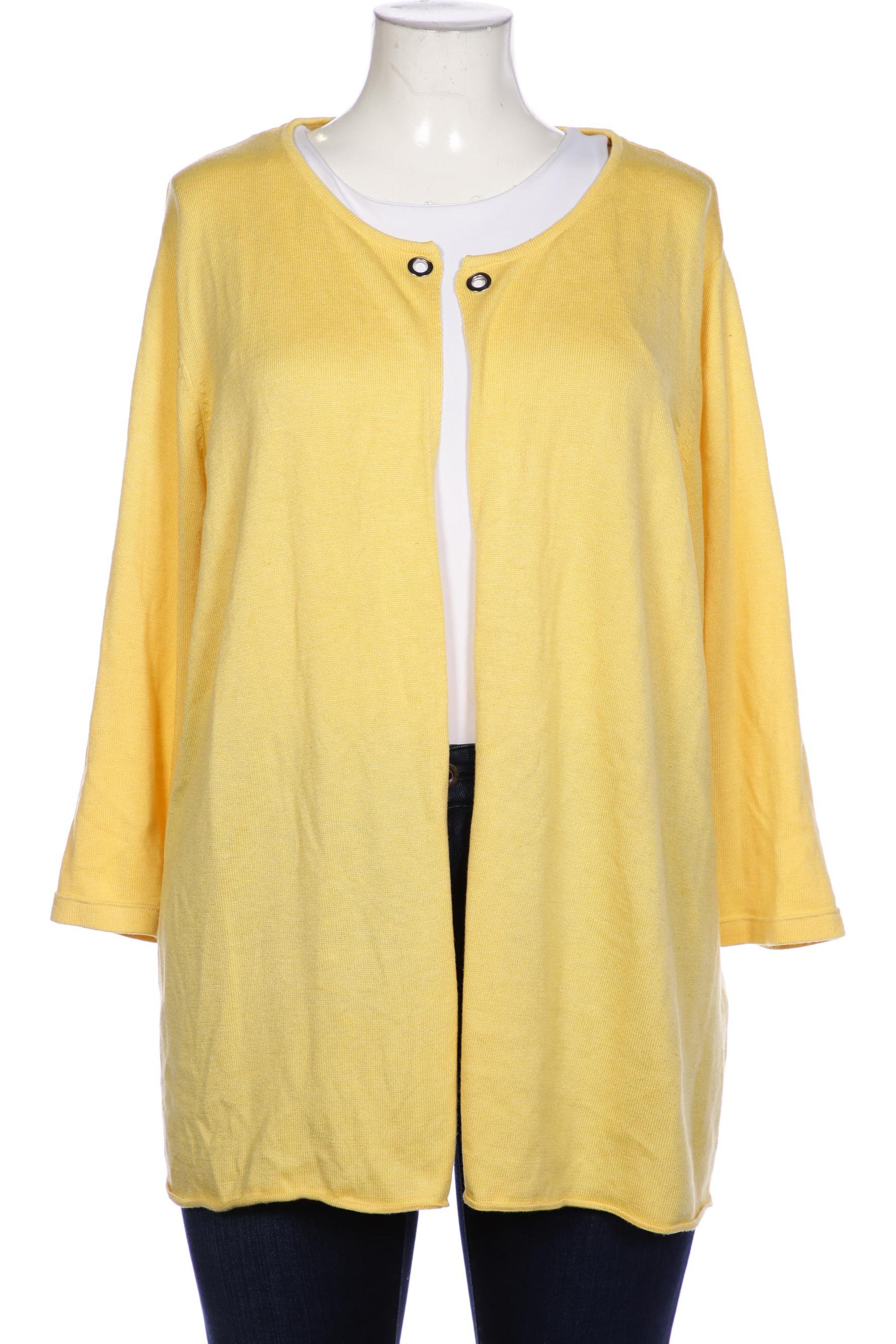 

Ulla Popken Damen Strickjacke, gelb, Gr. 50