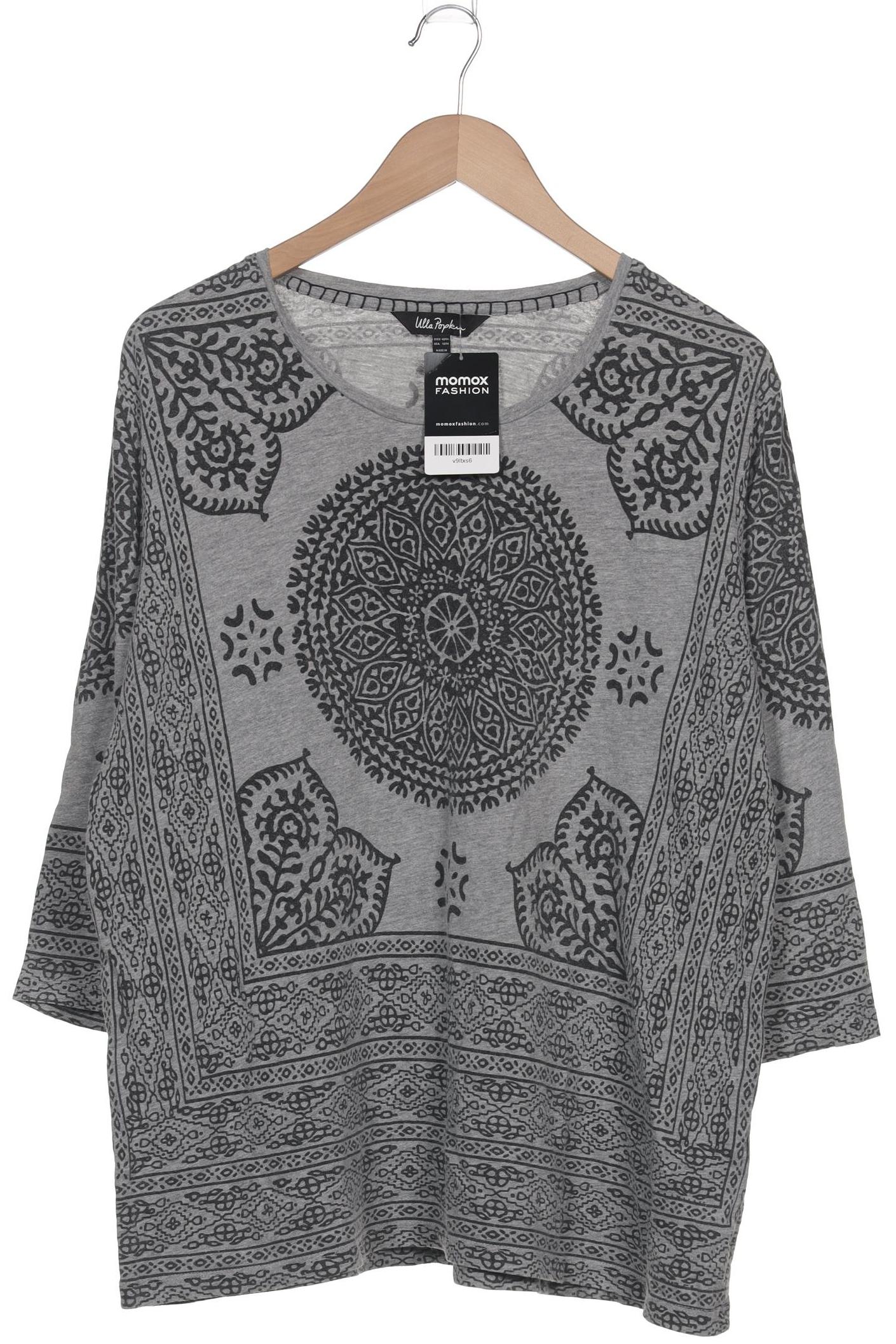 

Ulla Popken Damen Langarmshirt, grau, Gr. 42
