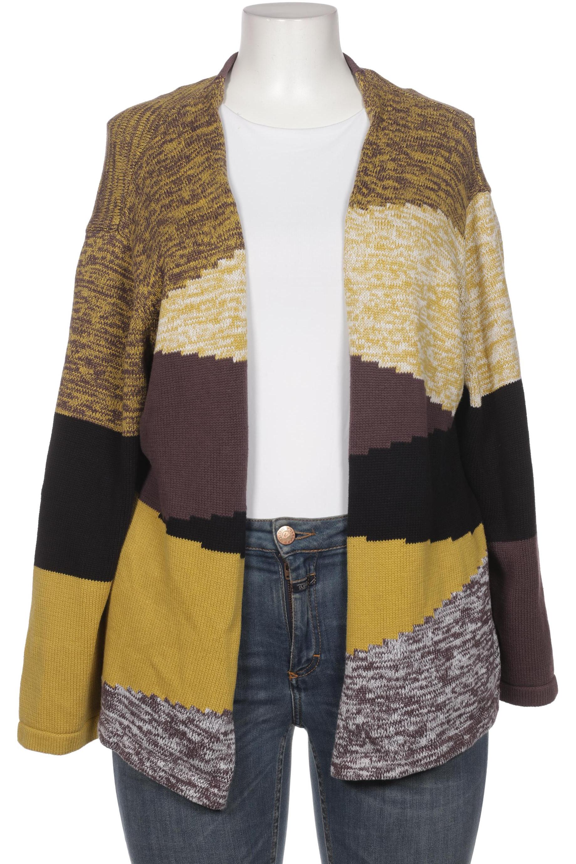 

Ulla Popken Damen Strickjacke, gelb, Gr. 42