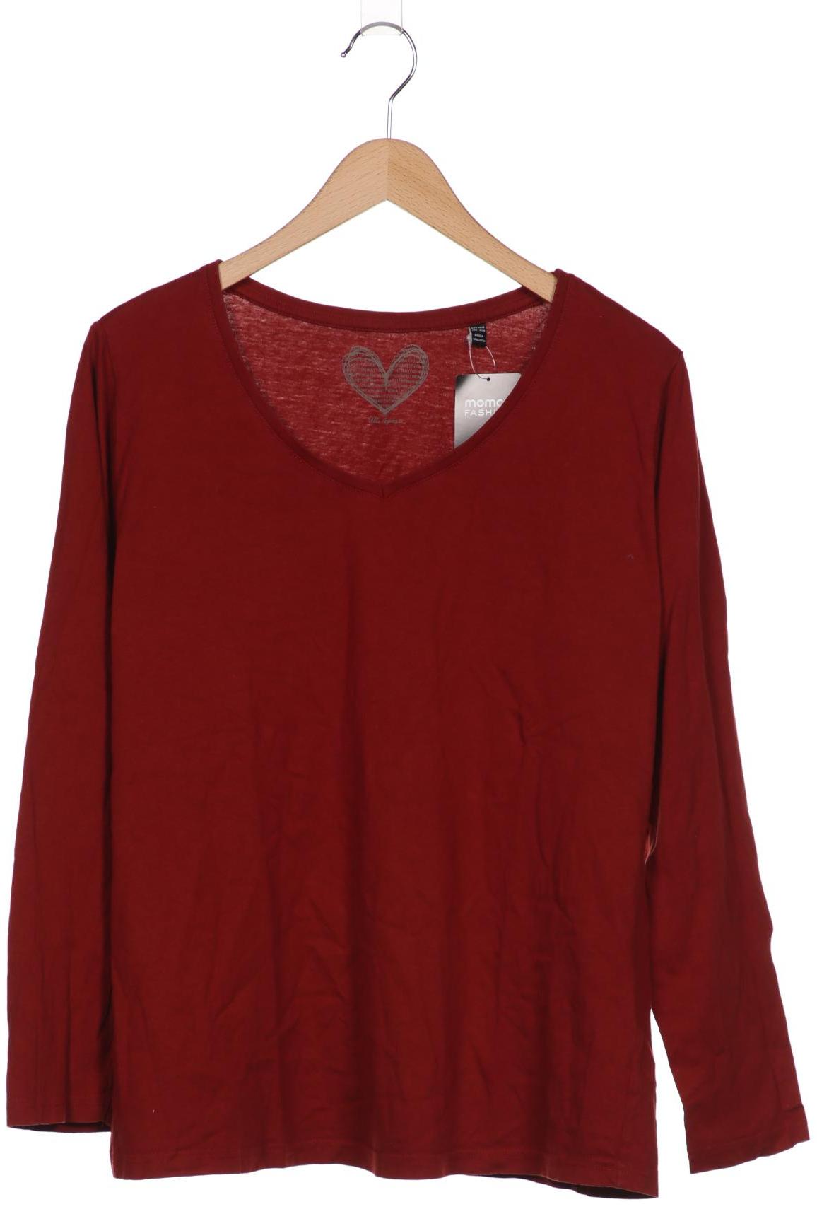 

Ulla Popken Damen Langarmshirt, bordeaux, Gr. 46