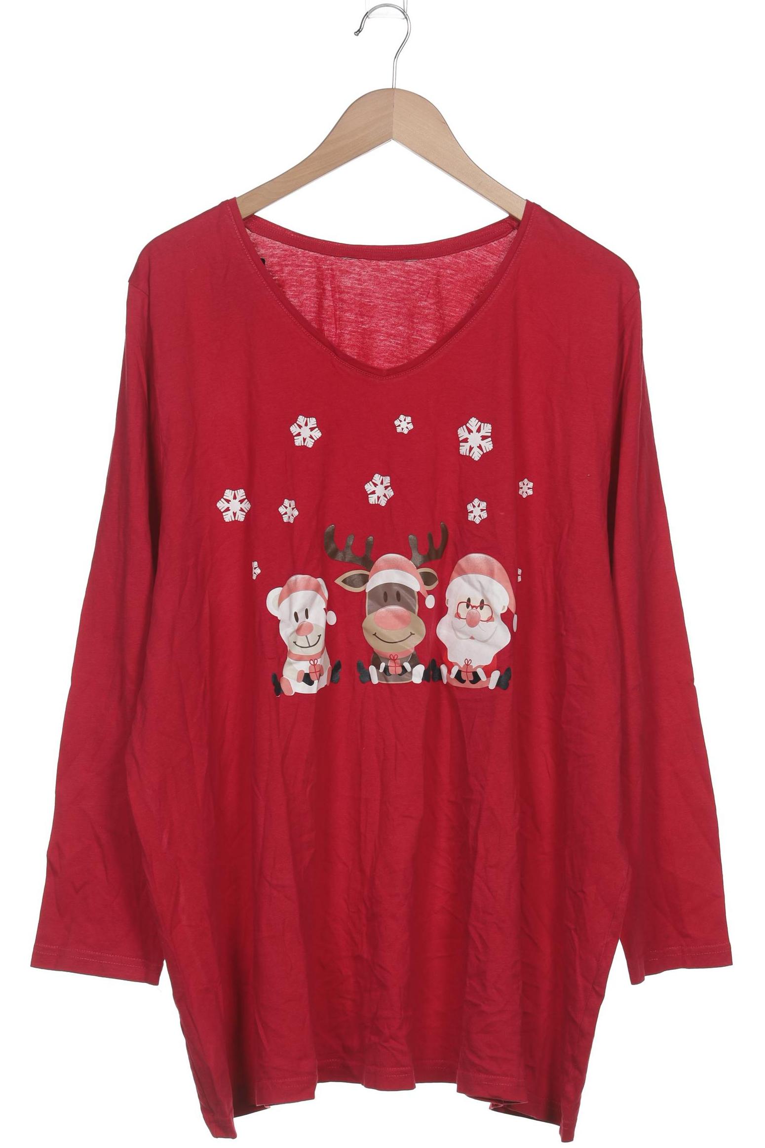 

Ulla Popken Damen Langarmshirt, rot, Gr. 48