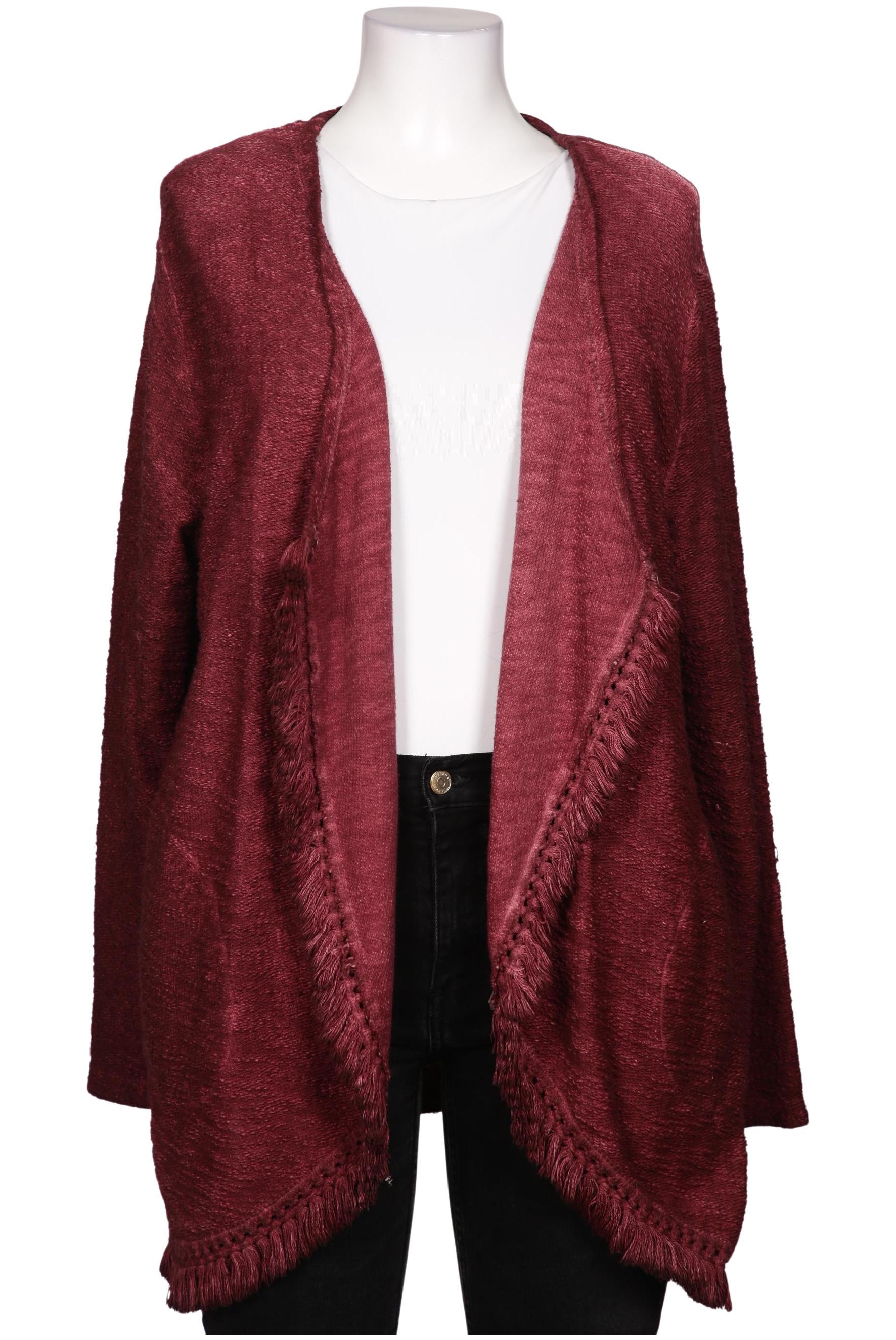 

Ulla Popken Damen Strickjacke, bordeaux, Gr. 46